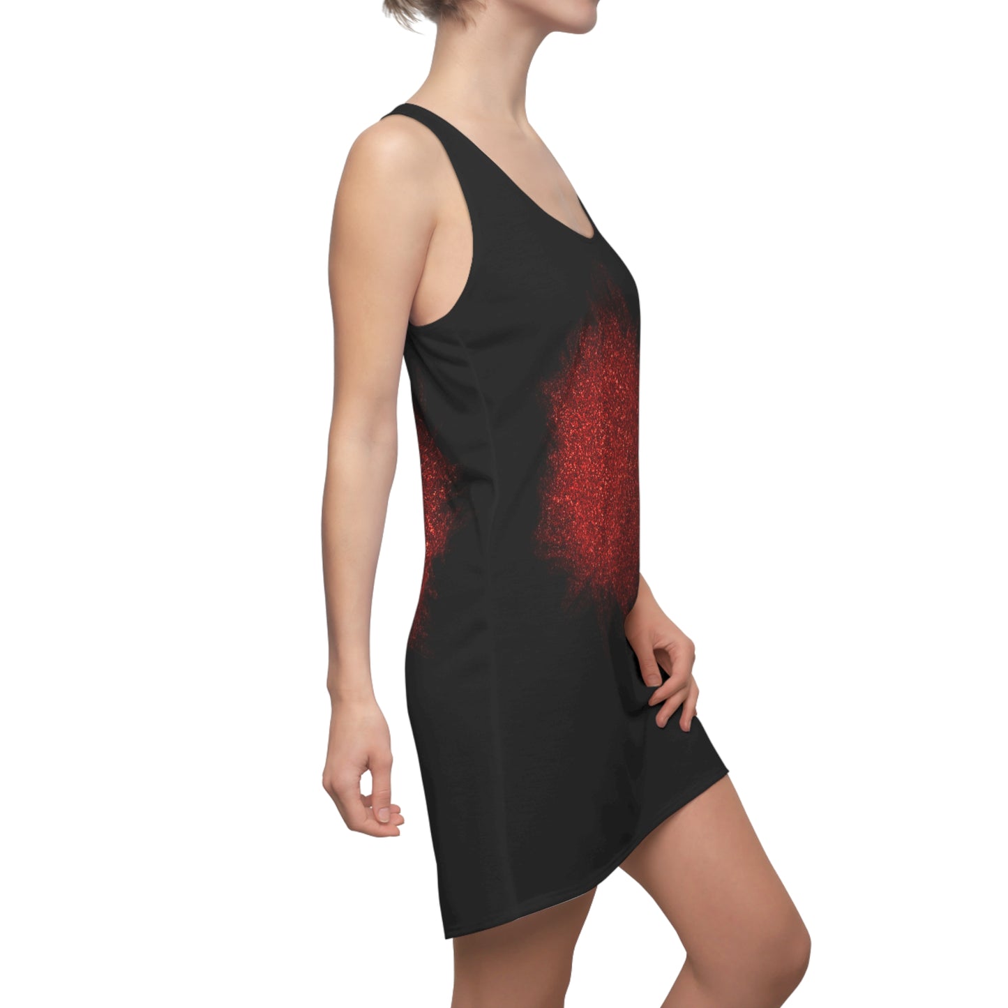 Rot Sparkle Racerback Kleid – Stylishes Partykleid