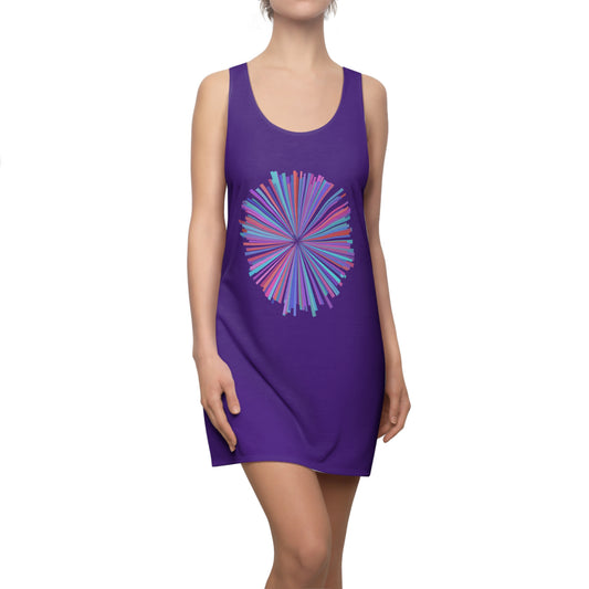 Racerback Kleid mit Aquarell-Muster – Lilanes Sommerkleid, elegant & leicht