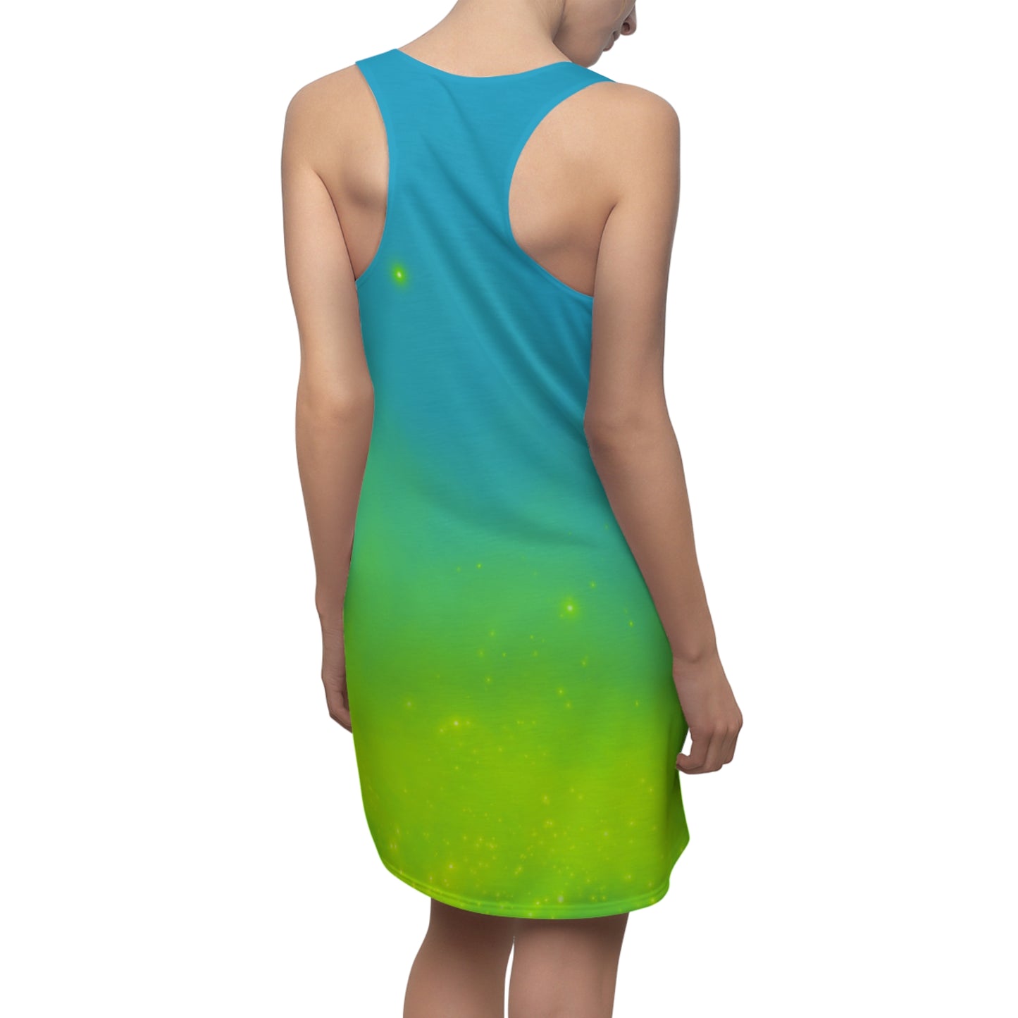 Racerback Kleid mit Türkis-Grün Farbverlauf – leicht & sommerlich