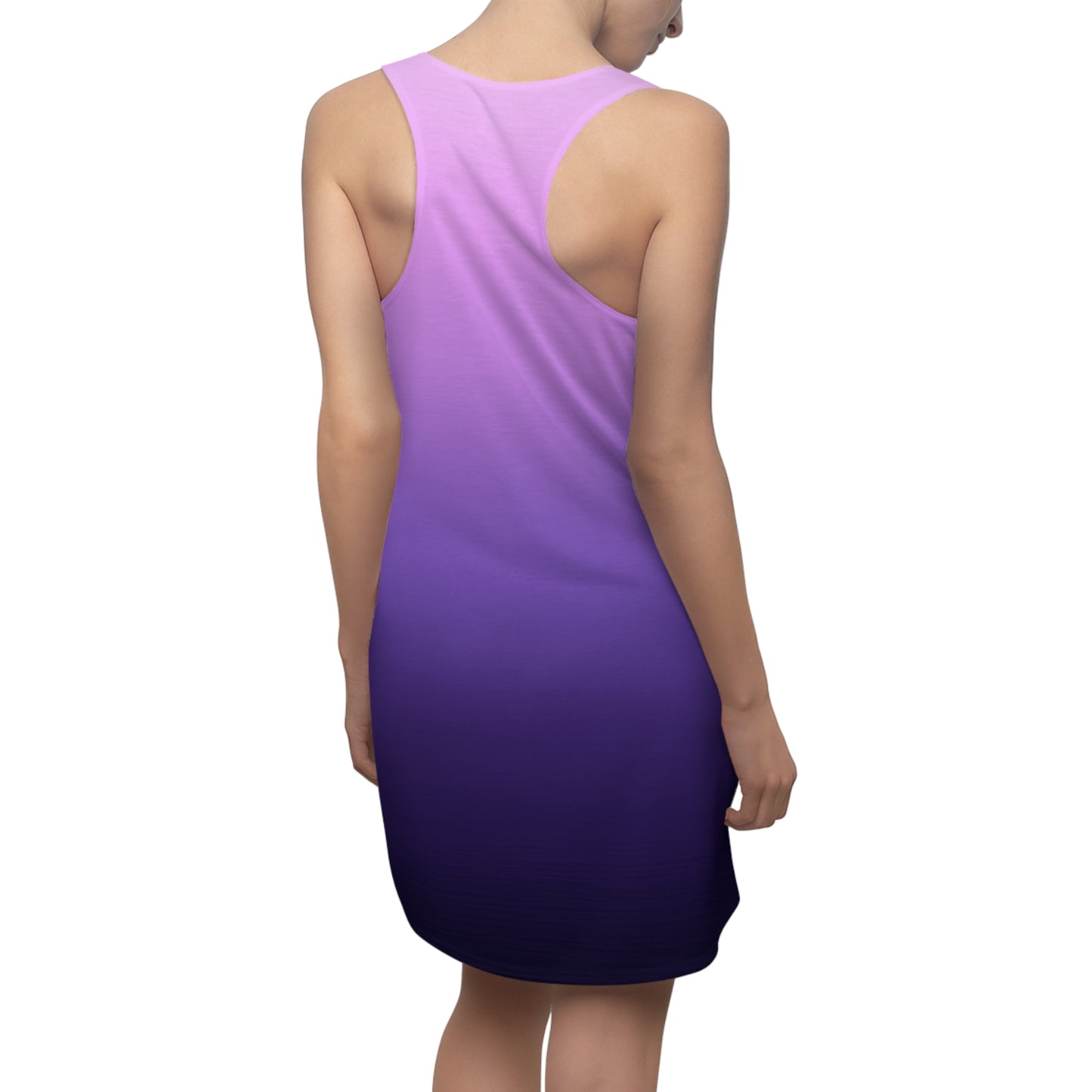 Lila Gradient Racerback Kleid – Elegantes Ombre Kleid