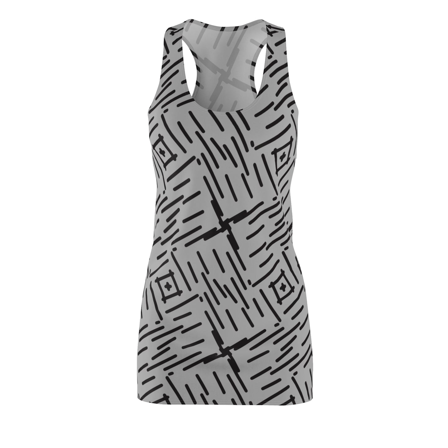 Abstrakt Racerback Kleid – Stylisches Sommerkleid