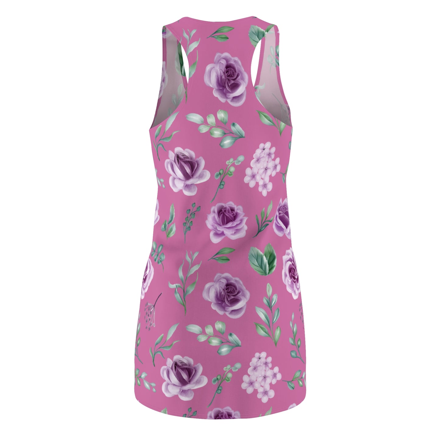 Rosa Floral Racerback Kleid – Blumenkleid Sommer Damen