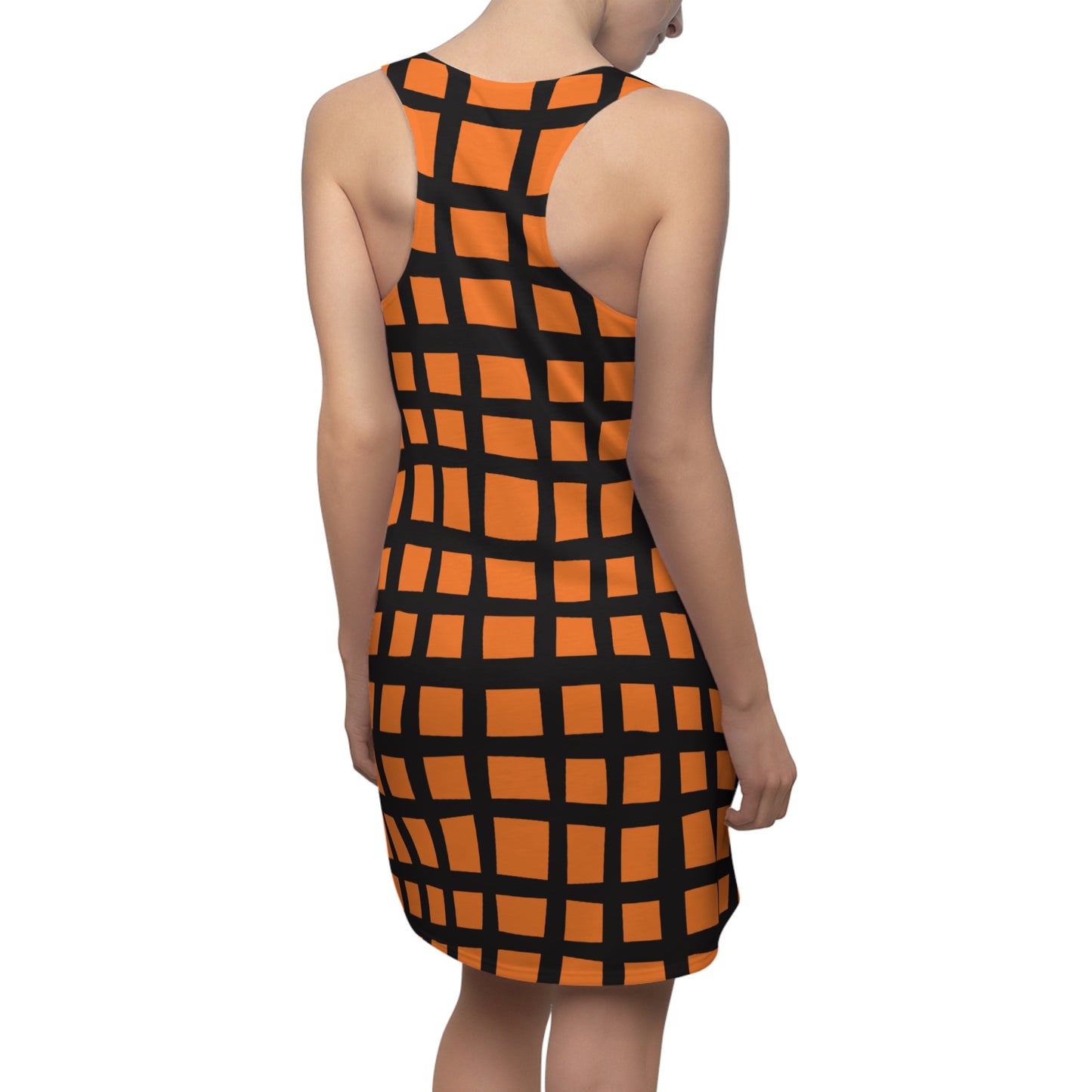 Crusta Grid Racerback Kleid – Moderner Sommerlook