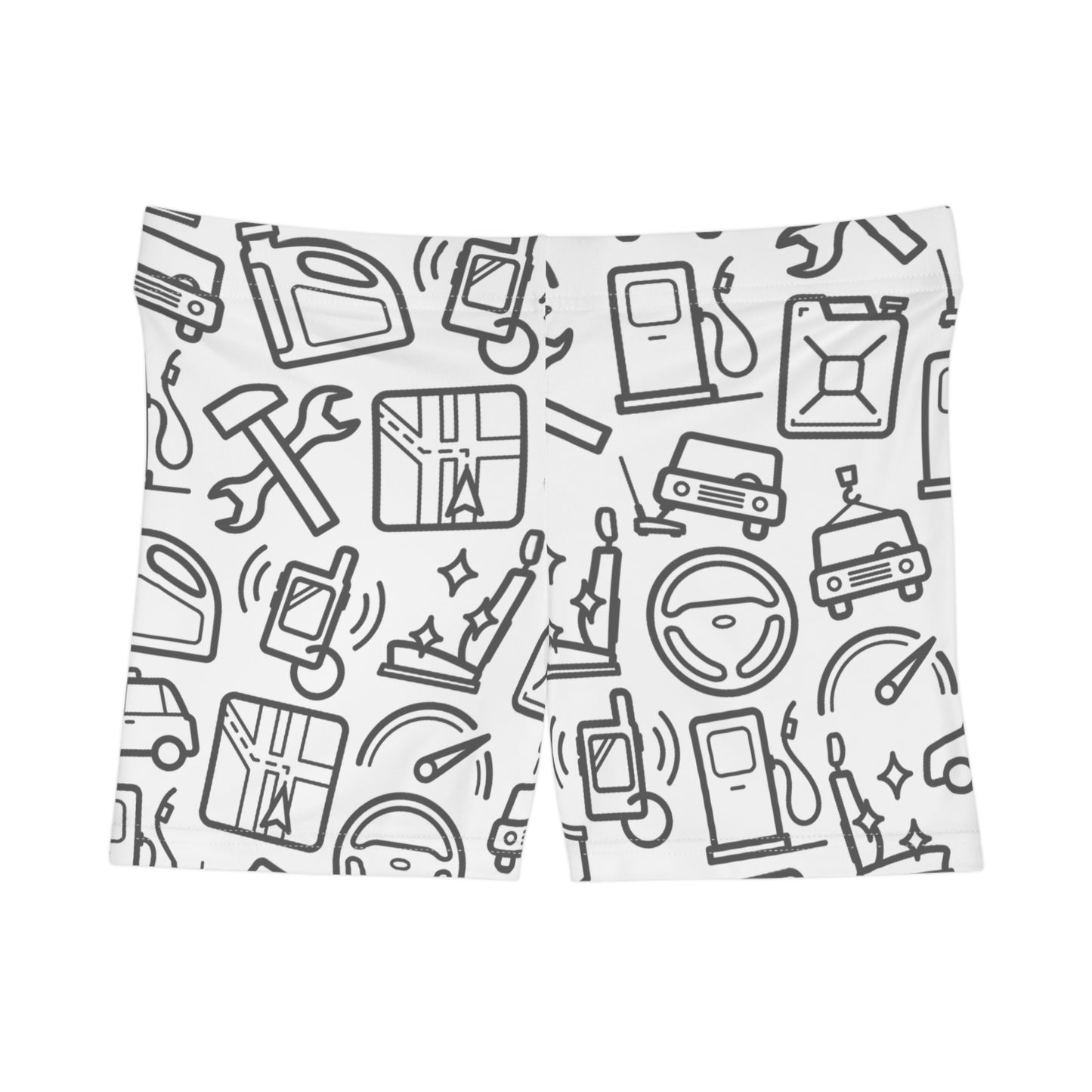 Damen Shorts Illustration Print Activewear Sommer Freizeit Sport
