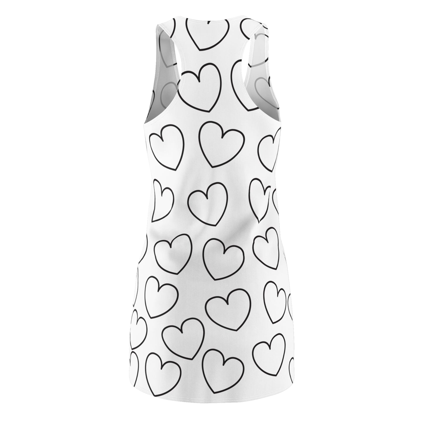 Racerback Kleid mit Herzmuster – Verspieltes Sommerkleid