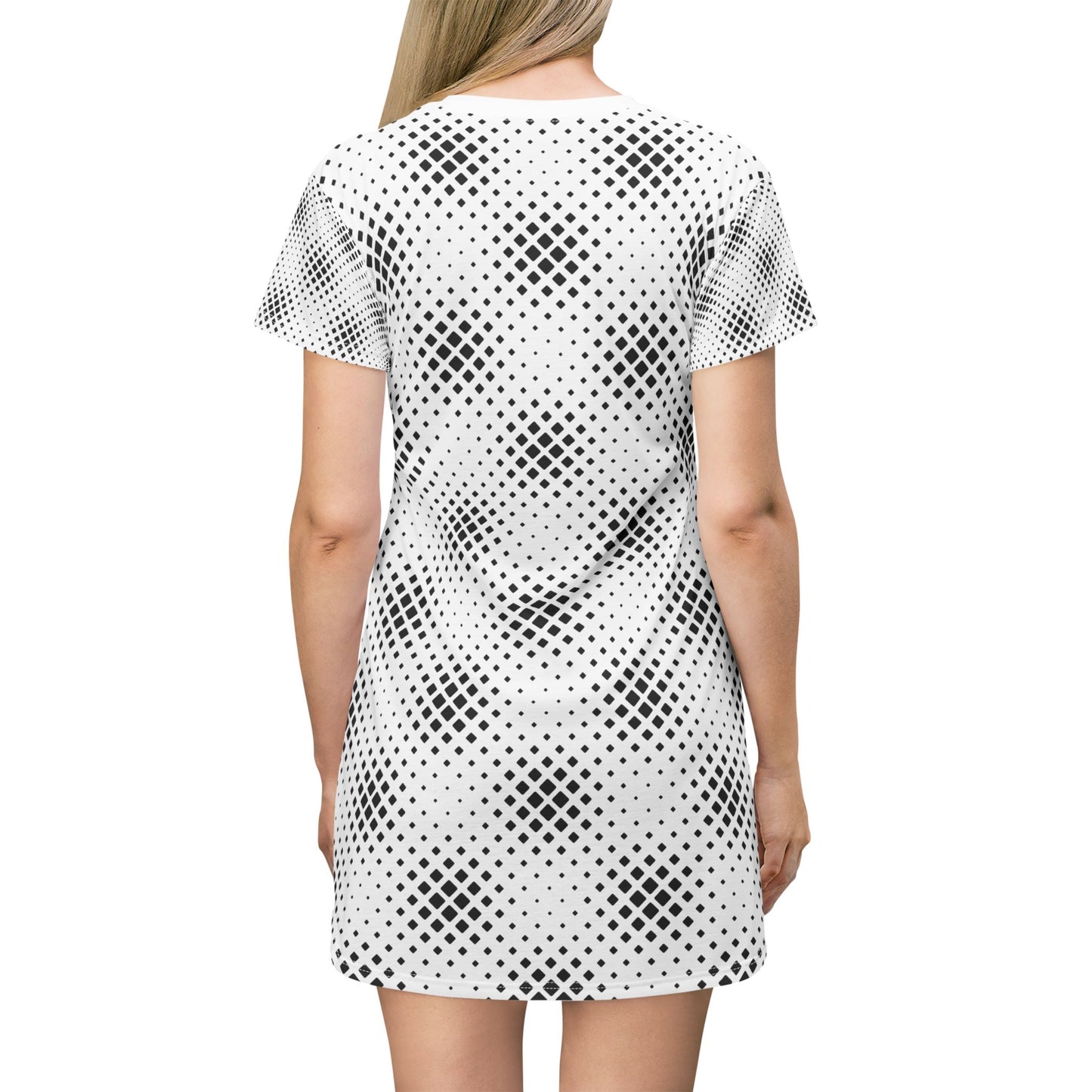 Damen Kleid Punktmuster T-Shirt Sommer Casual Einzigartig