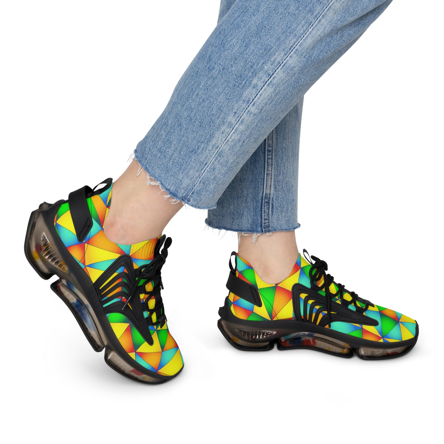 Bunte Damen Sneaker Atmungsaktiv Bequeme Schuhe