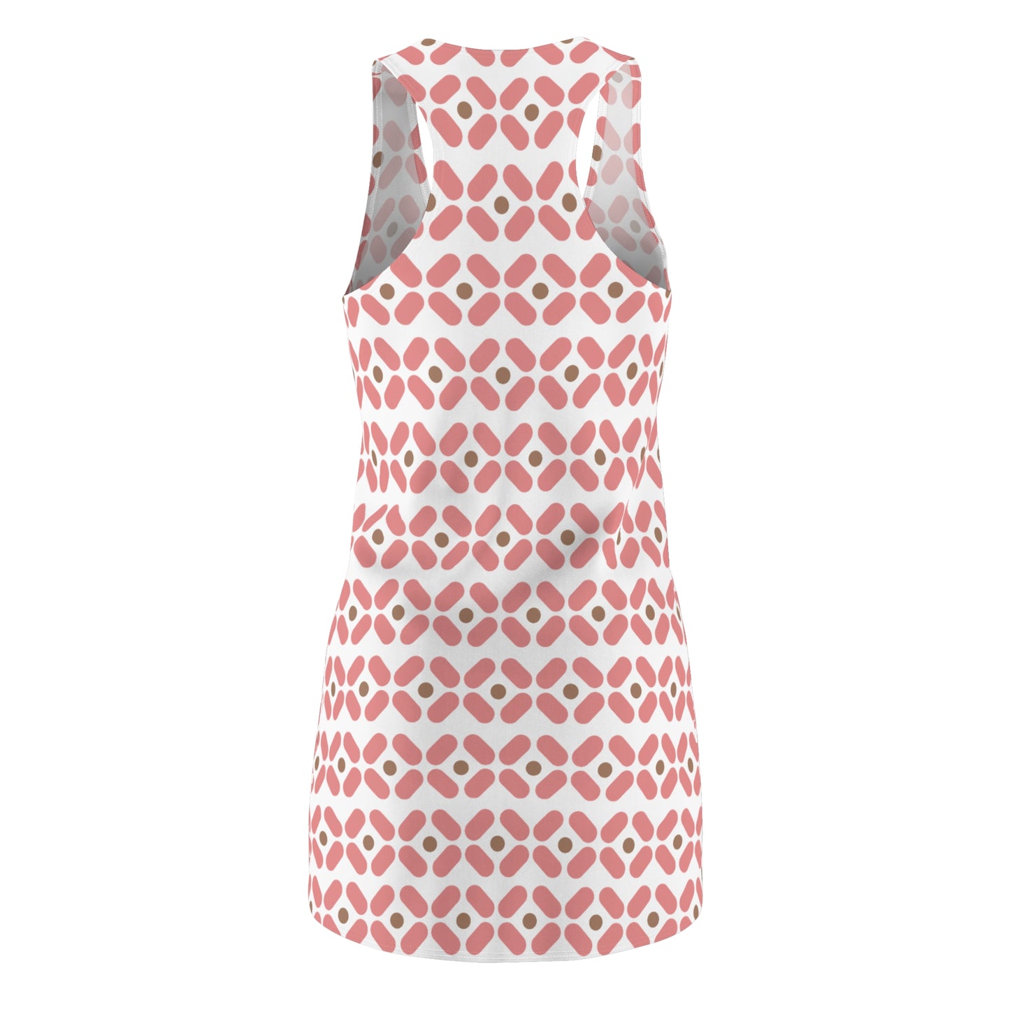Weiß Rosé Racerback Kleid – Chic Sommerkleid