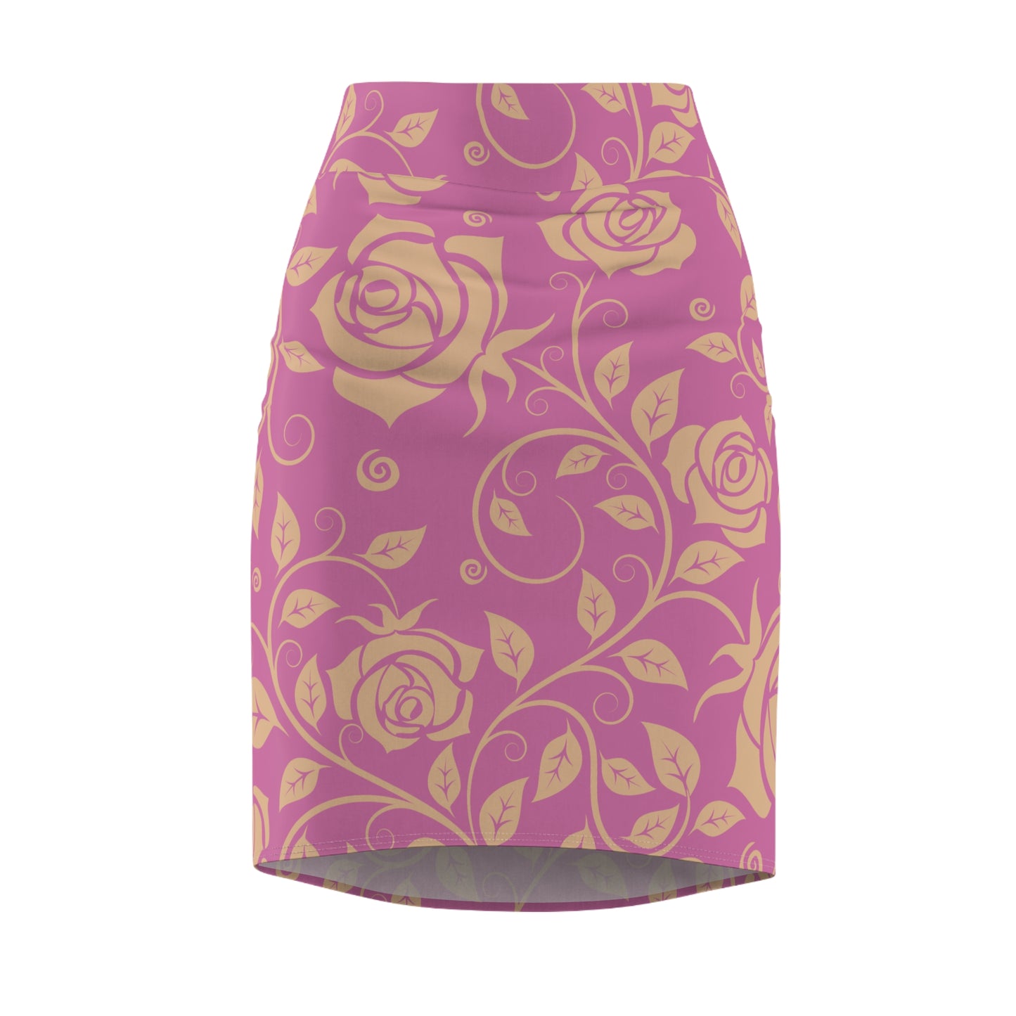 Damen Rock Floral Bleistift Elegant Business Event