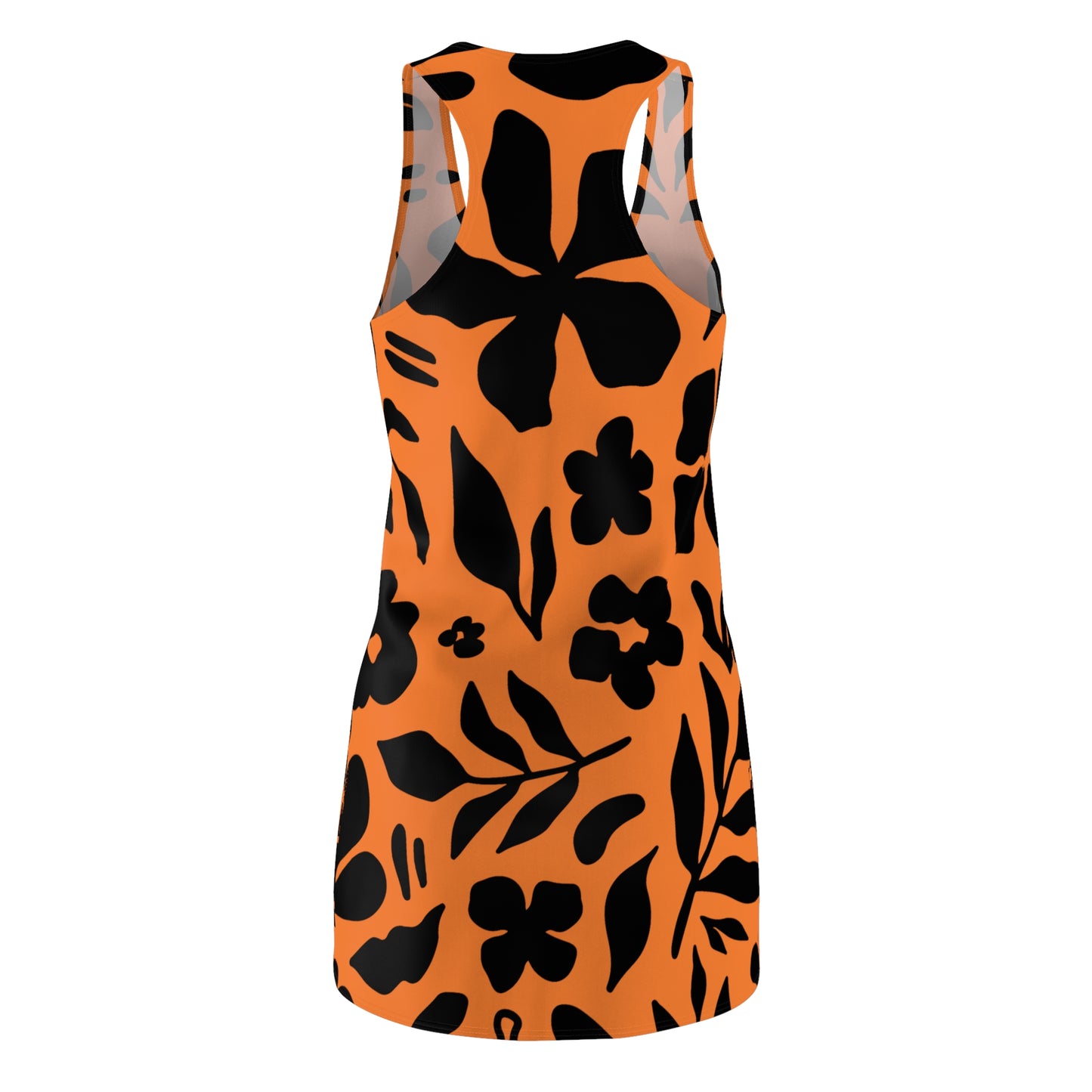 Schwarz Crusta Floral Racerback Kleid – Sommer Damenmode