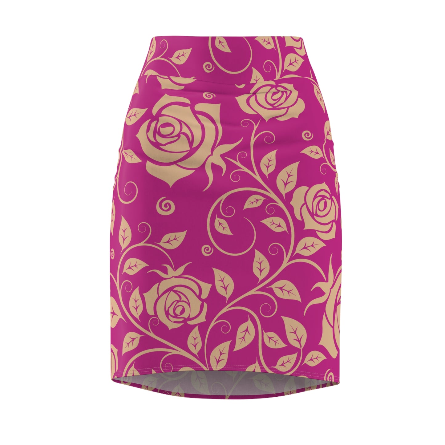 Damen Rock Floral Bleistift Elegant Business Event