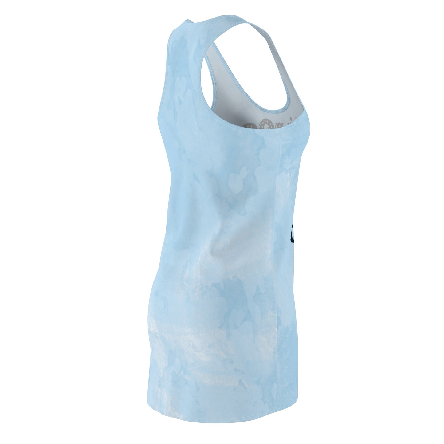 Damen Kleid Hugs Kisses Racerback Sommer Casual Trendy