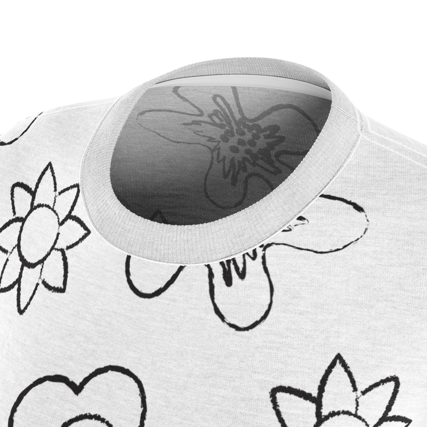 Damen-T-Shirt mit floralem Muster – Bequemer Schnitt, Premium-Qualität Floral Women's Cut & Sew Tee, Comfortable Casual Wear, Summer Top, Floral Graphic Tee, Perfect for Spring Celebrations