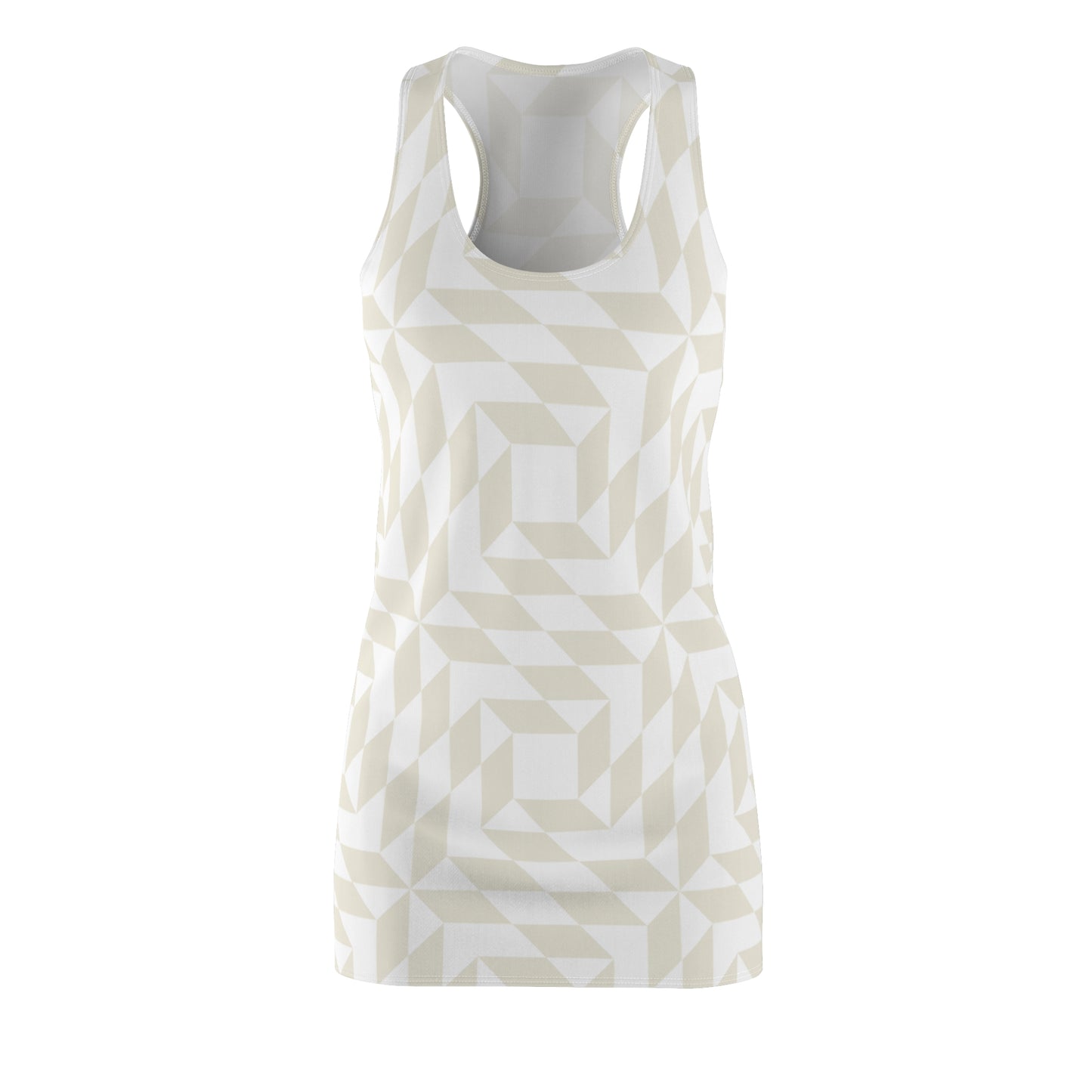Racerback Kleid Damen – Sommerkleid mit geometrischem Muster