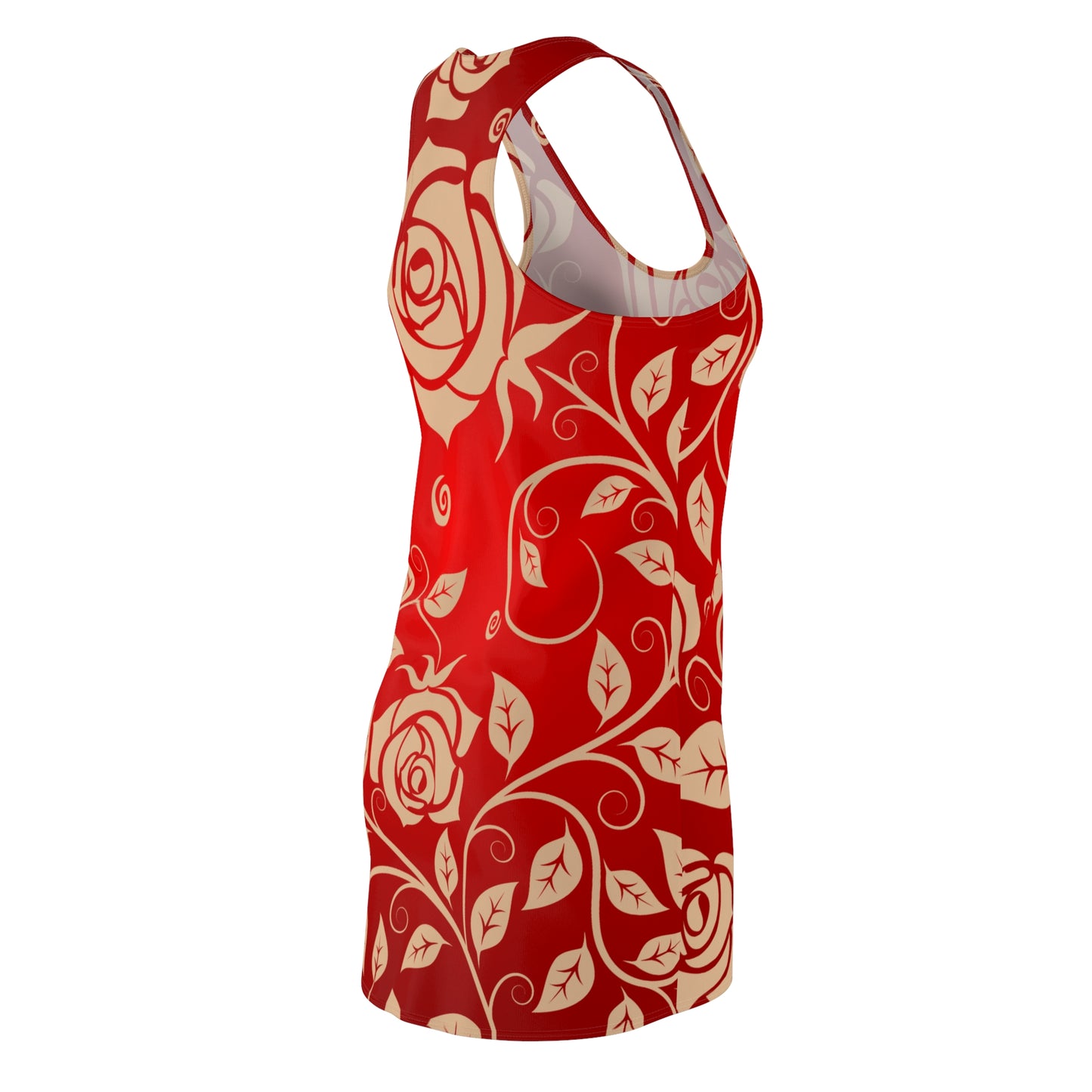 Rot Rose Racerback Kleid – Elegantes Sommerkleid