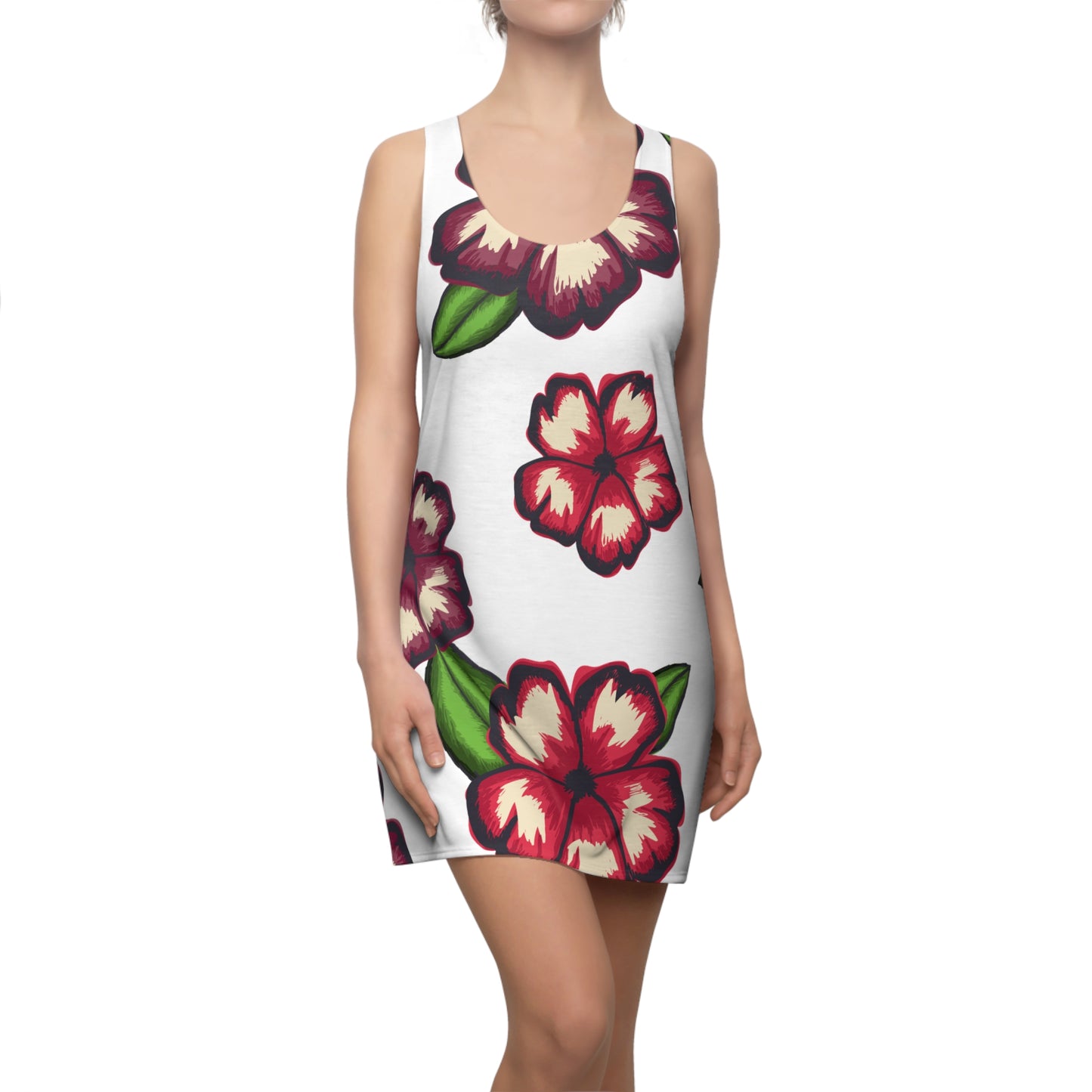 Hibiskus Racerback Kleid – Stylishes Sommerkleid