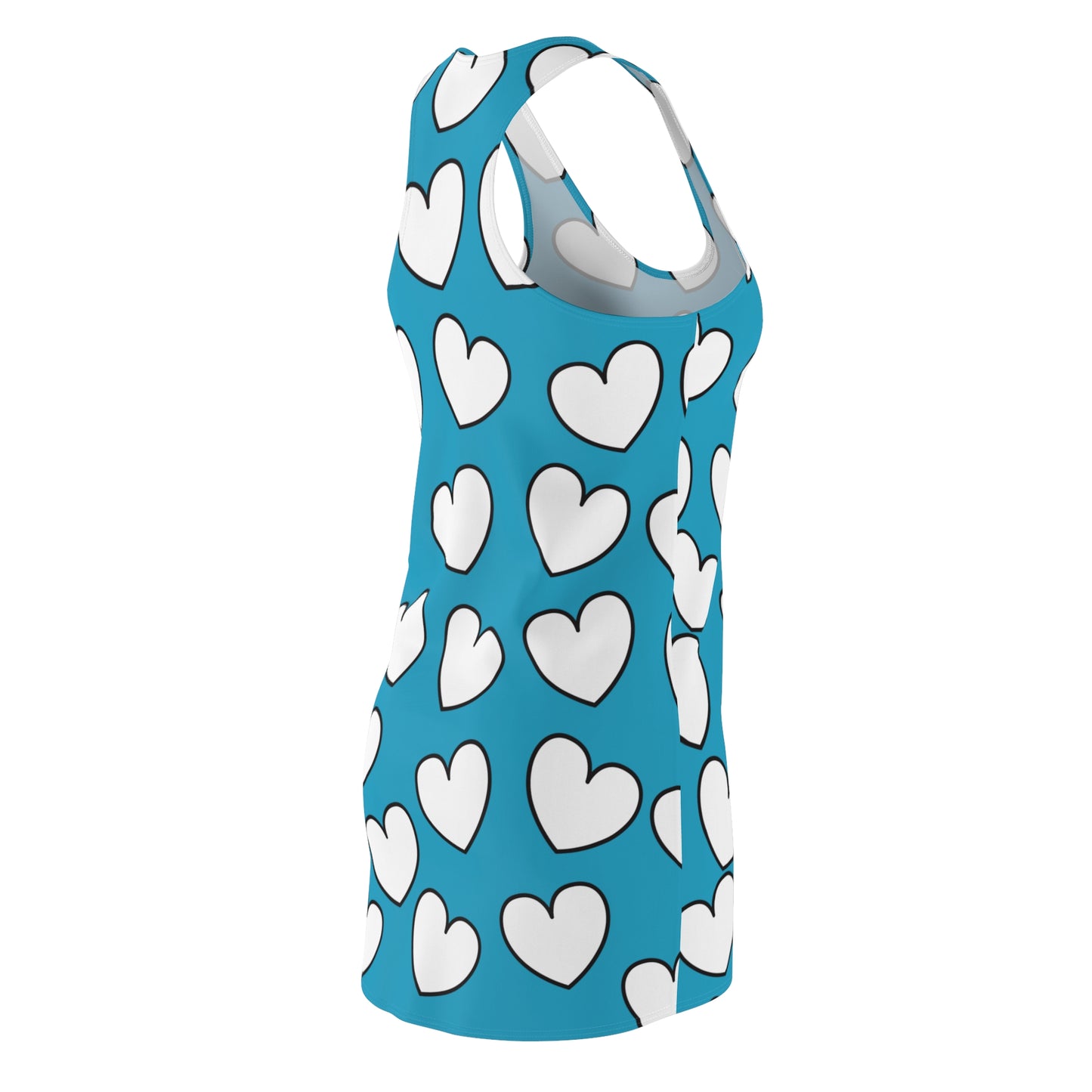 Racerback Kleid mit Herzmuster – Verspieltes Sommerkleid