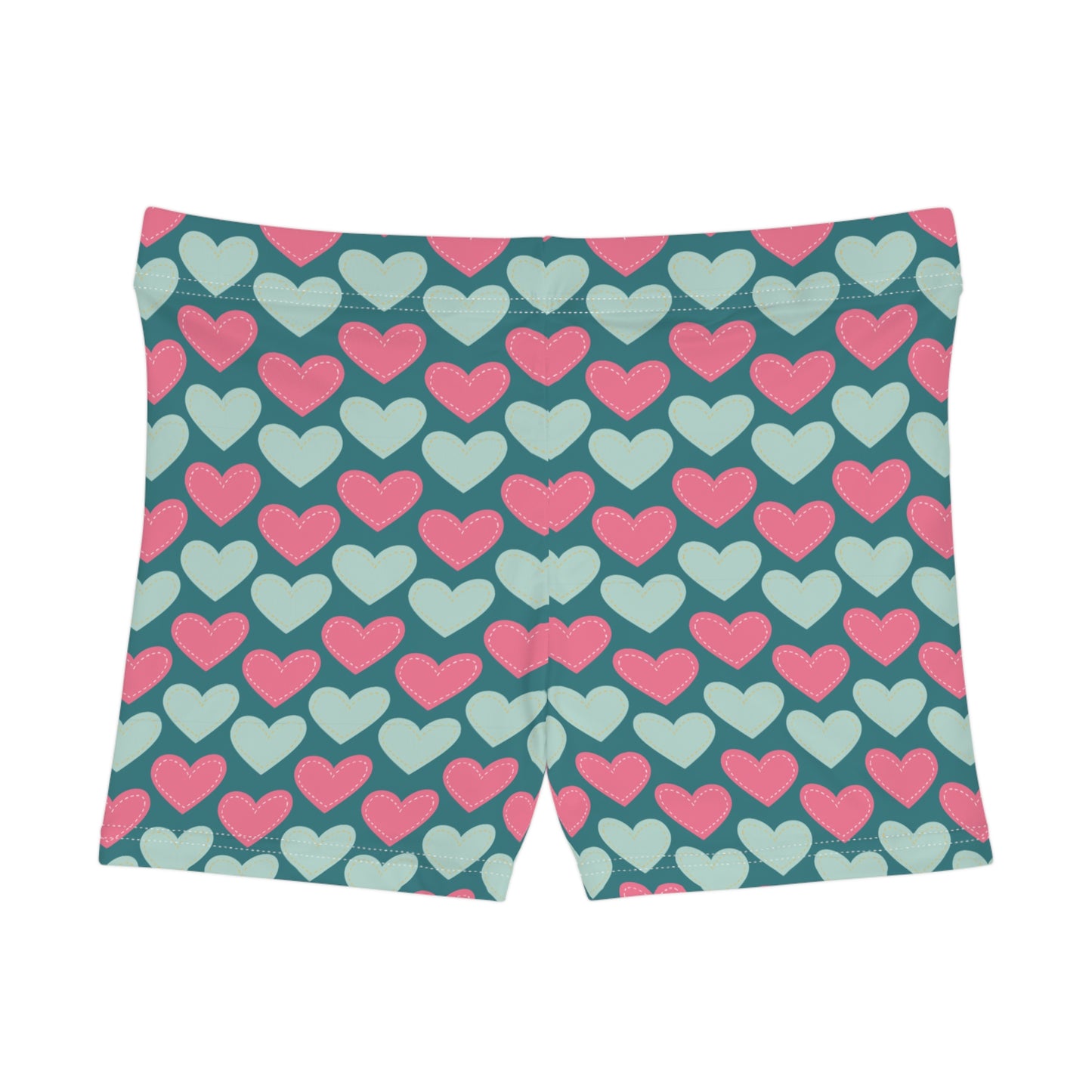 Damen Shorts Herz Print Bequem Sommer Sport Freizeit
