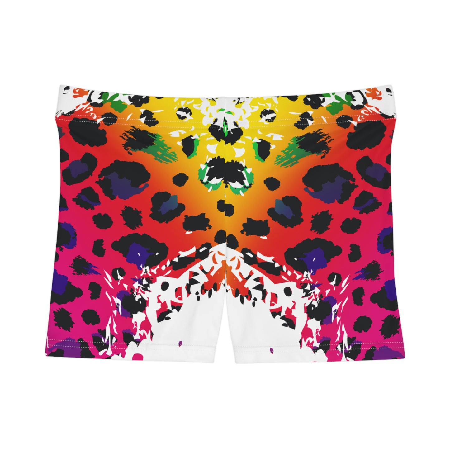 Damen Shorts Leoparden Print Trendy Activewear Fitness Yoga
