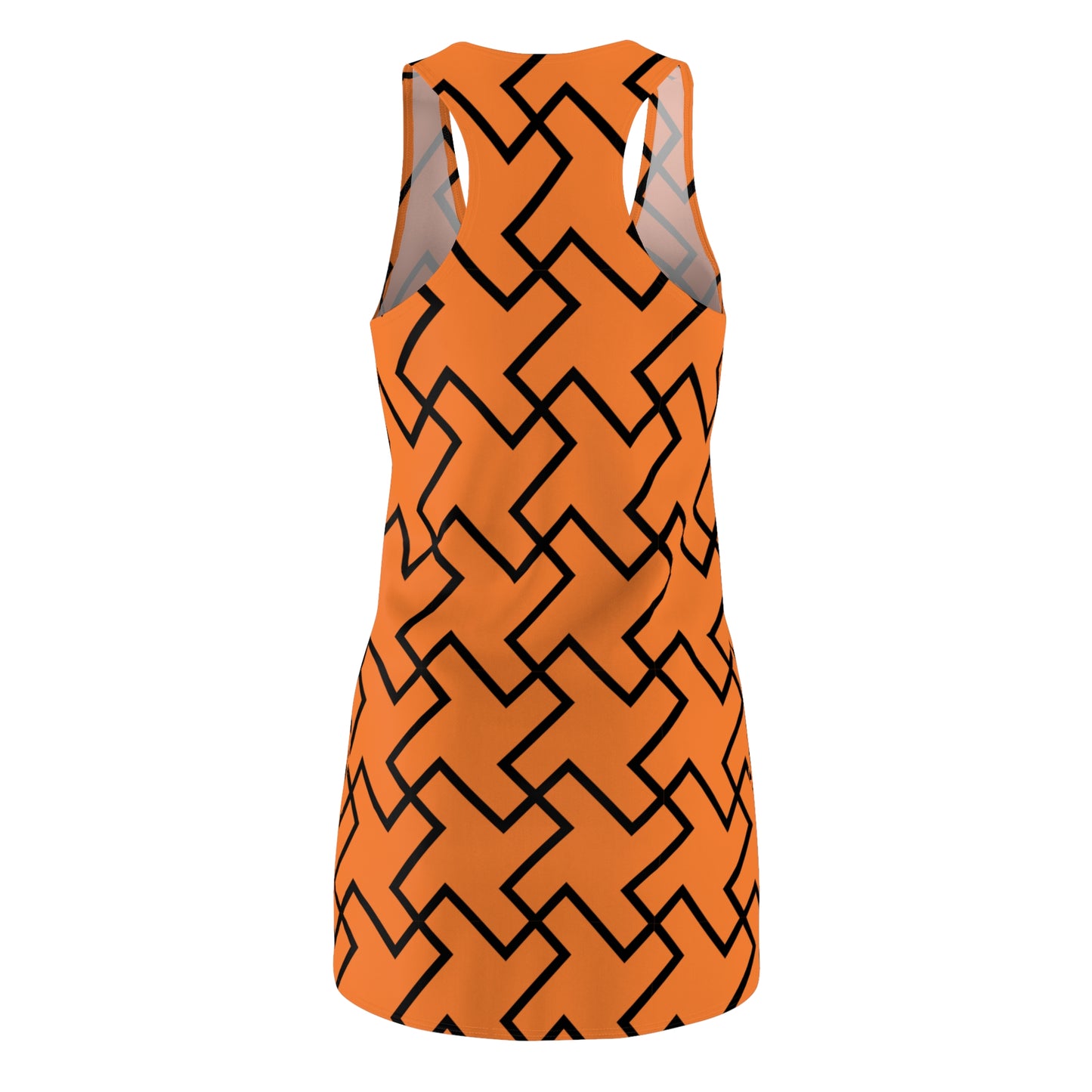 Crusta Geometrie Racerback Kleid – Modern & Bequem