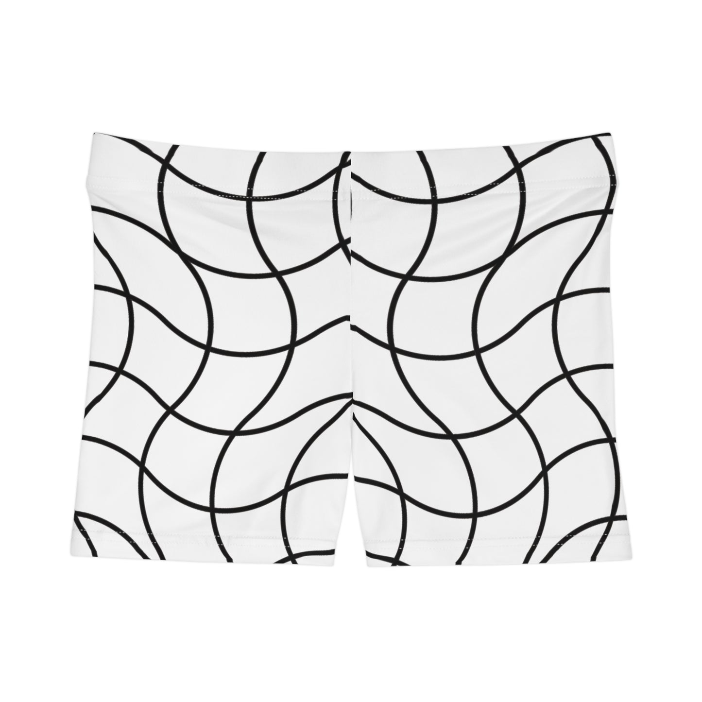 Damen Shorts Schwarz Weiss Design Sportliche Activewear Sommer