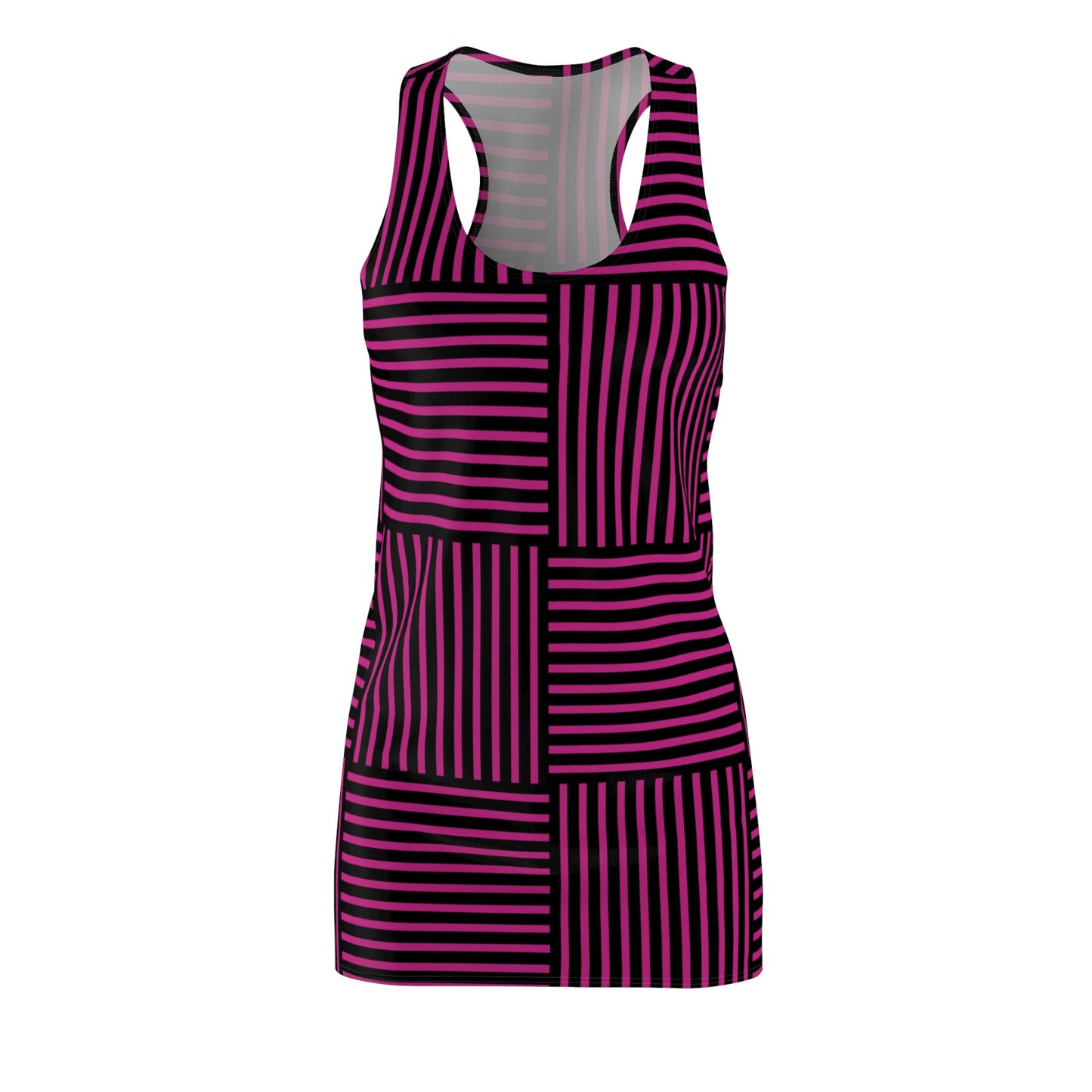 Streifen Racerback Kleid – Modernes Sommerkleid