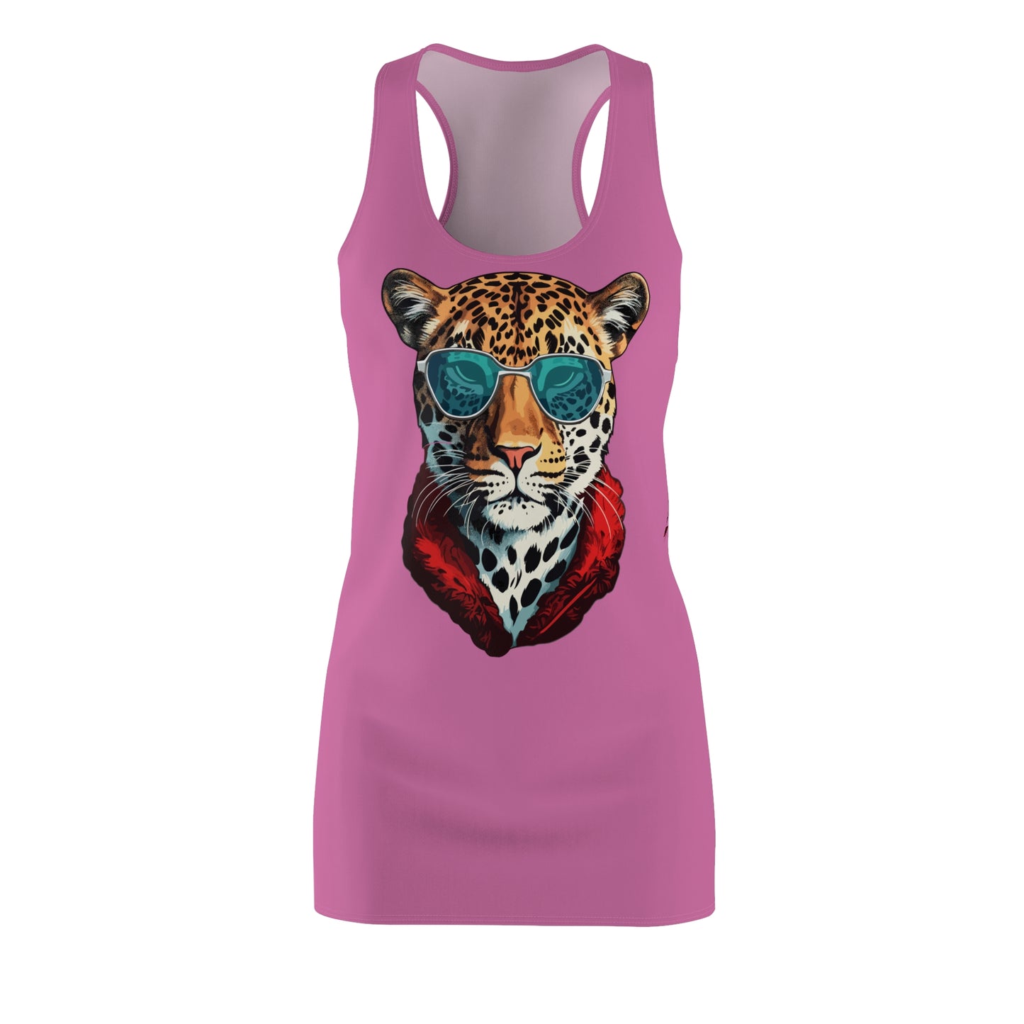 Rosanes Leopard Sonnenbrille Racerback Kleid – Cooles Sommerkleid