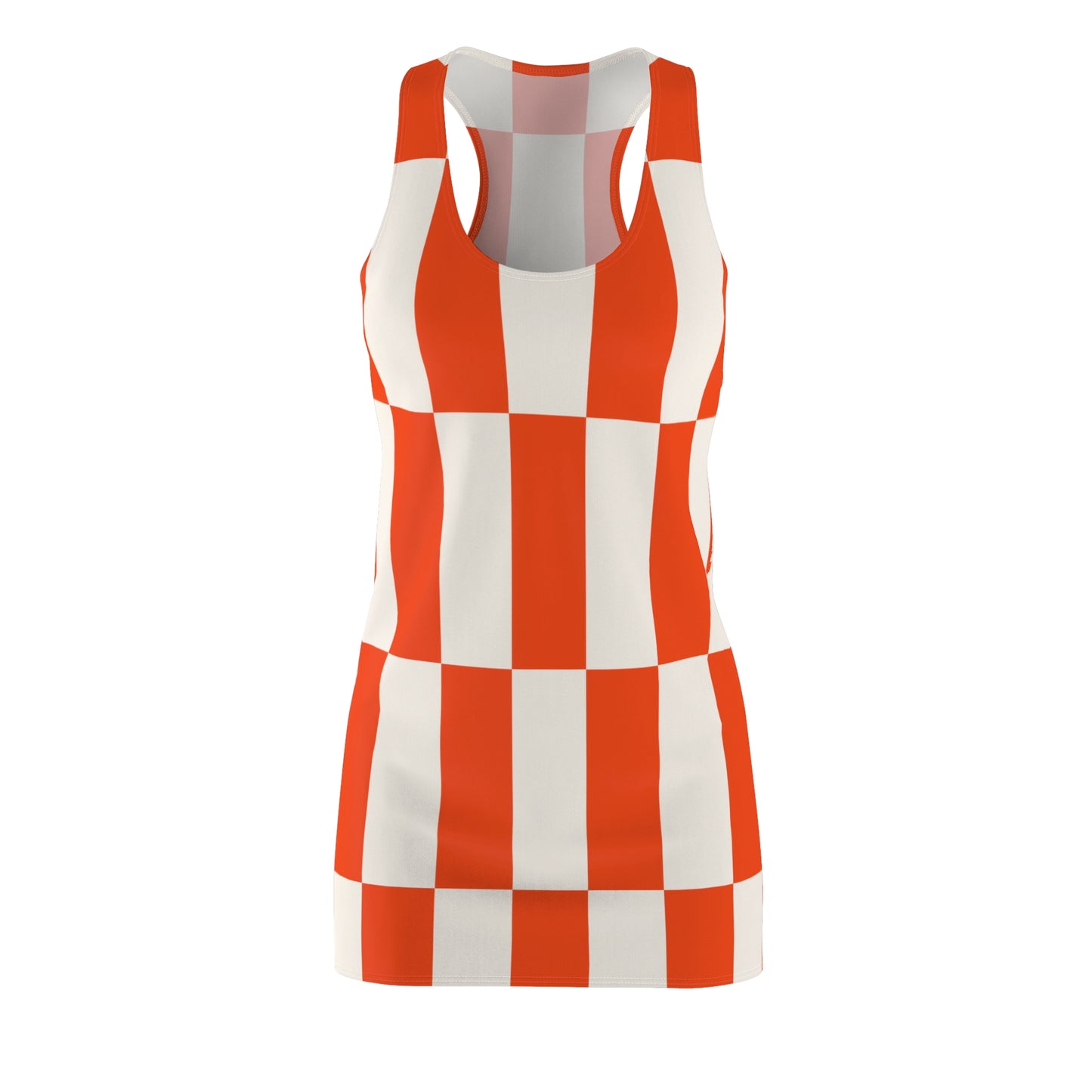 Checkerboard Racerback Kleid – Trendy Sommerkleid