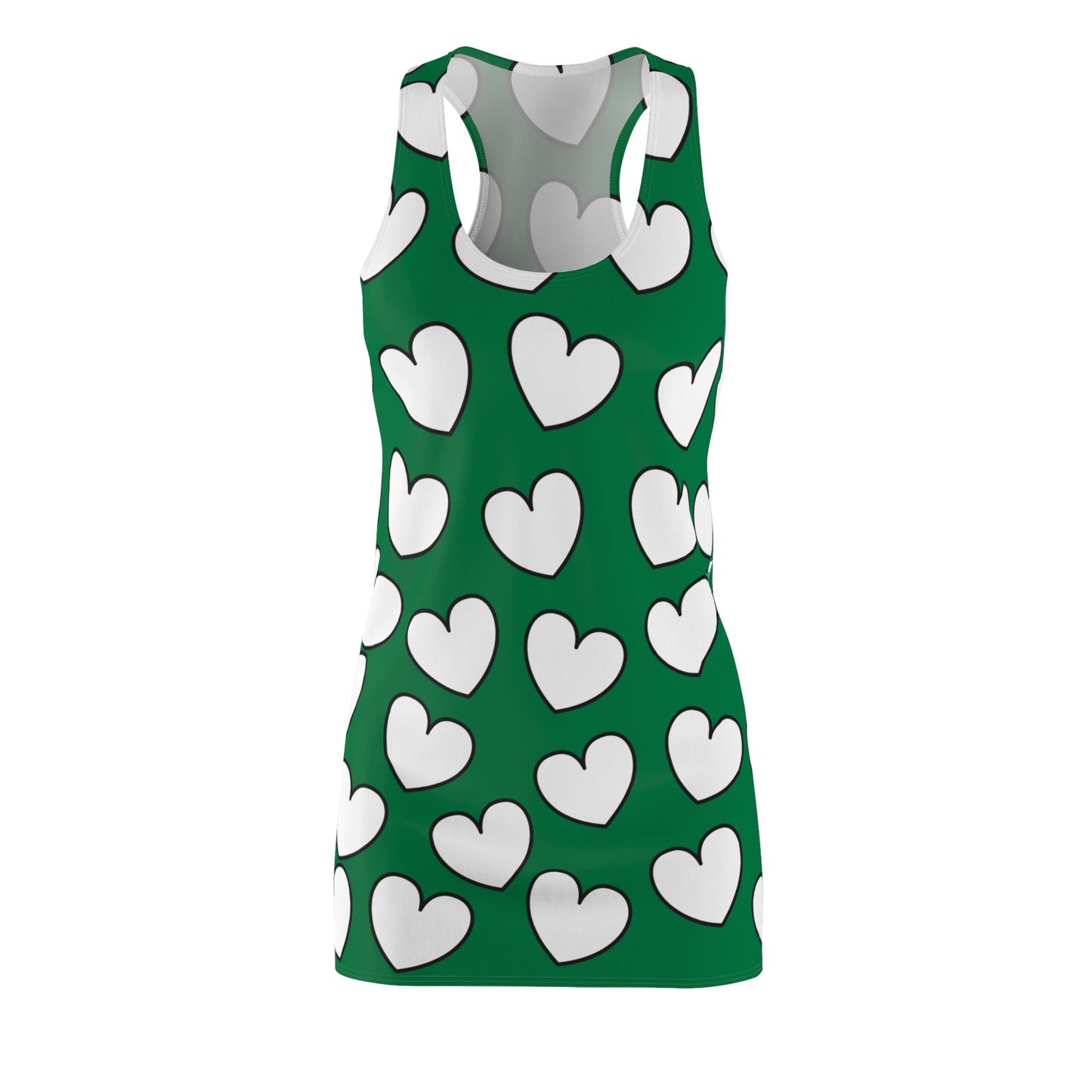 Racerback Kleid mit Herzmuster – Verspieltes Sommerkleid