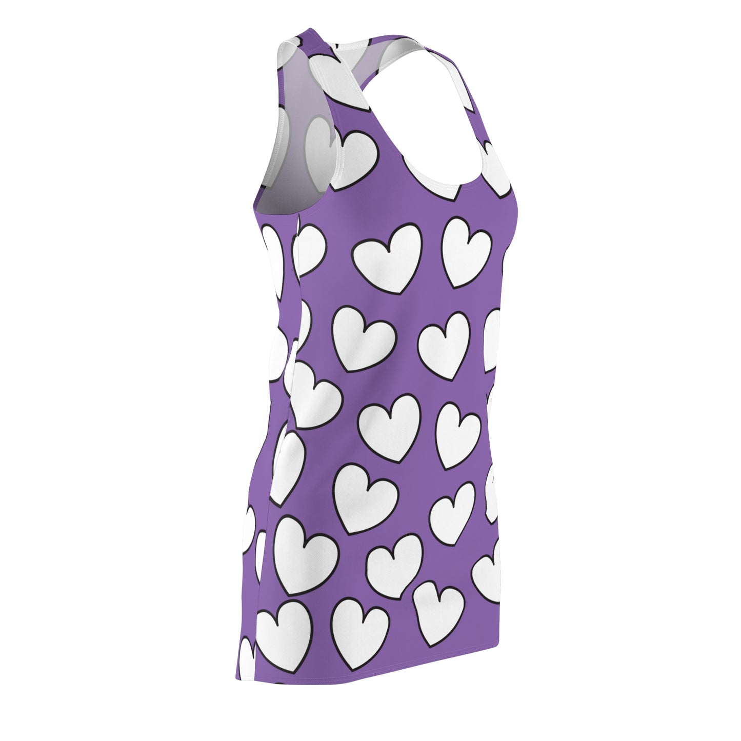 Racerback Kleid mit Herzmuster – Verspieltes Sommerkleid