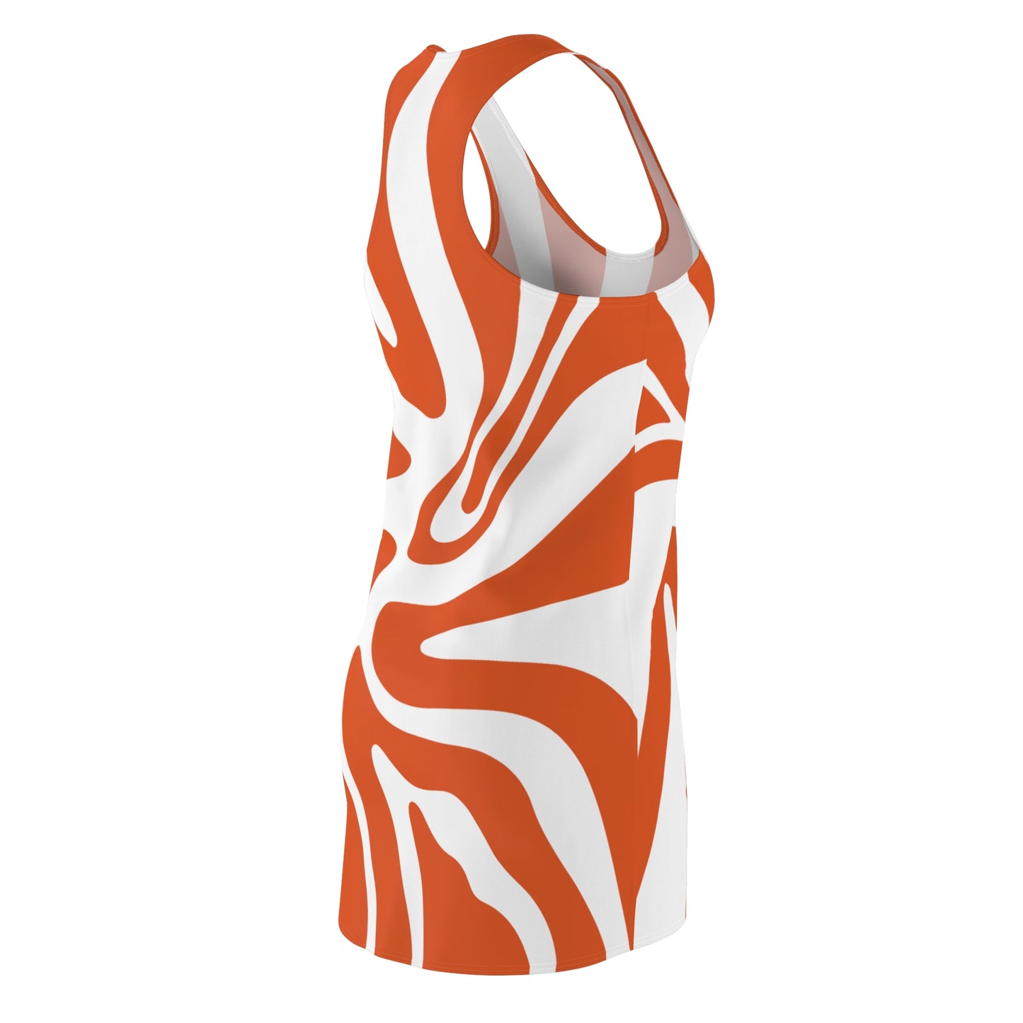 Damen Kleid Swirl Muster Racerback Sommer Bohemian Beach