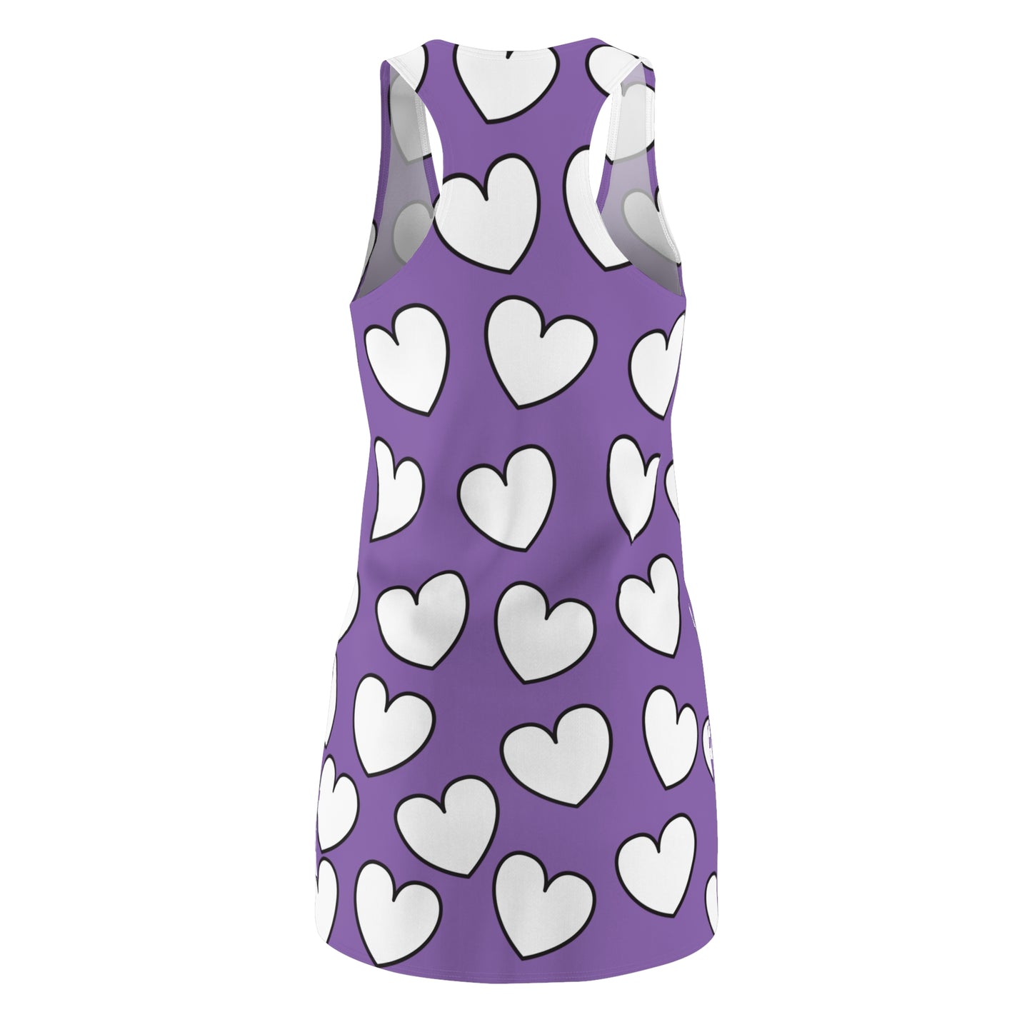 Racerback Kleid mit Herzmuster – Verspieltes Sommerkleid
