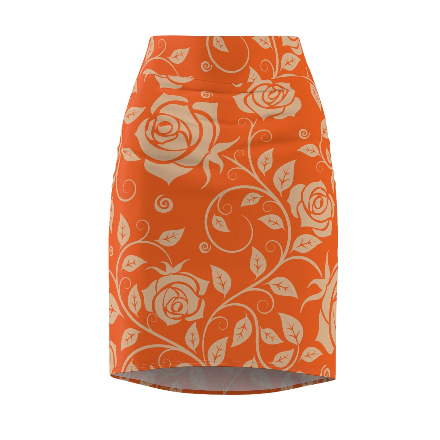 Damen Rock Floral Bleistift Elegant Business Event