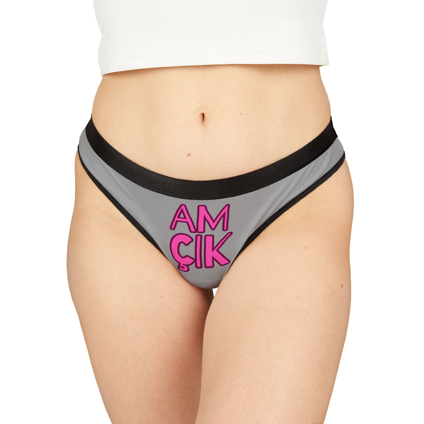 Damen Thong Unterwäsche Bequeme Atmungsaktive Slips AMÇIK Print
