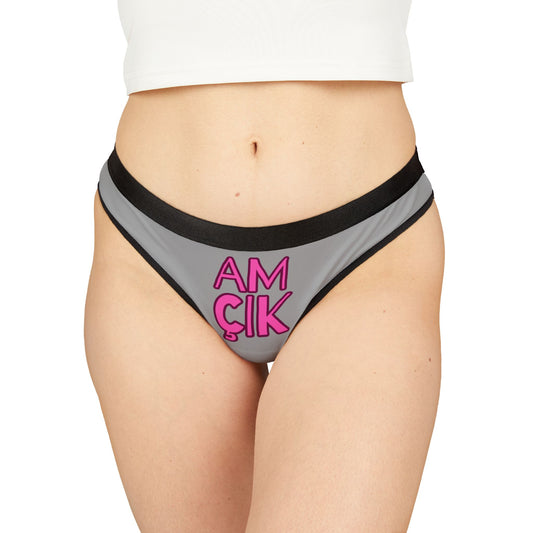 Damen Thong Unterwäsche Bequeme Atmungsaktive Slips AMÇIK Print