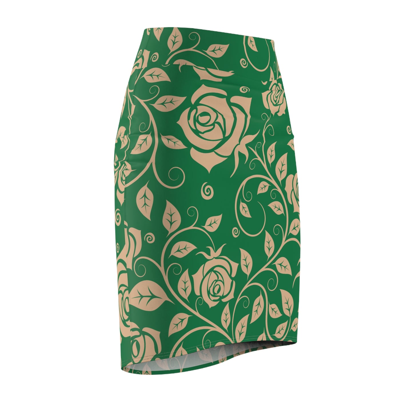 Damen Rock Floral Bleistift Elegant Business Event