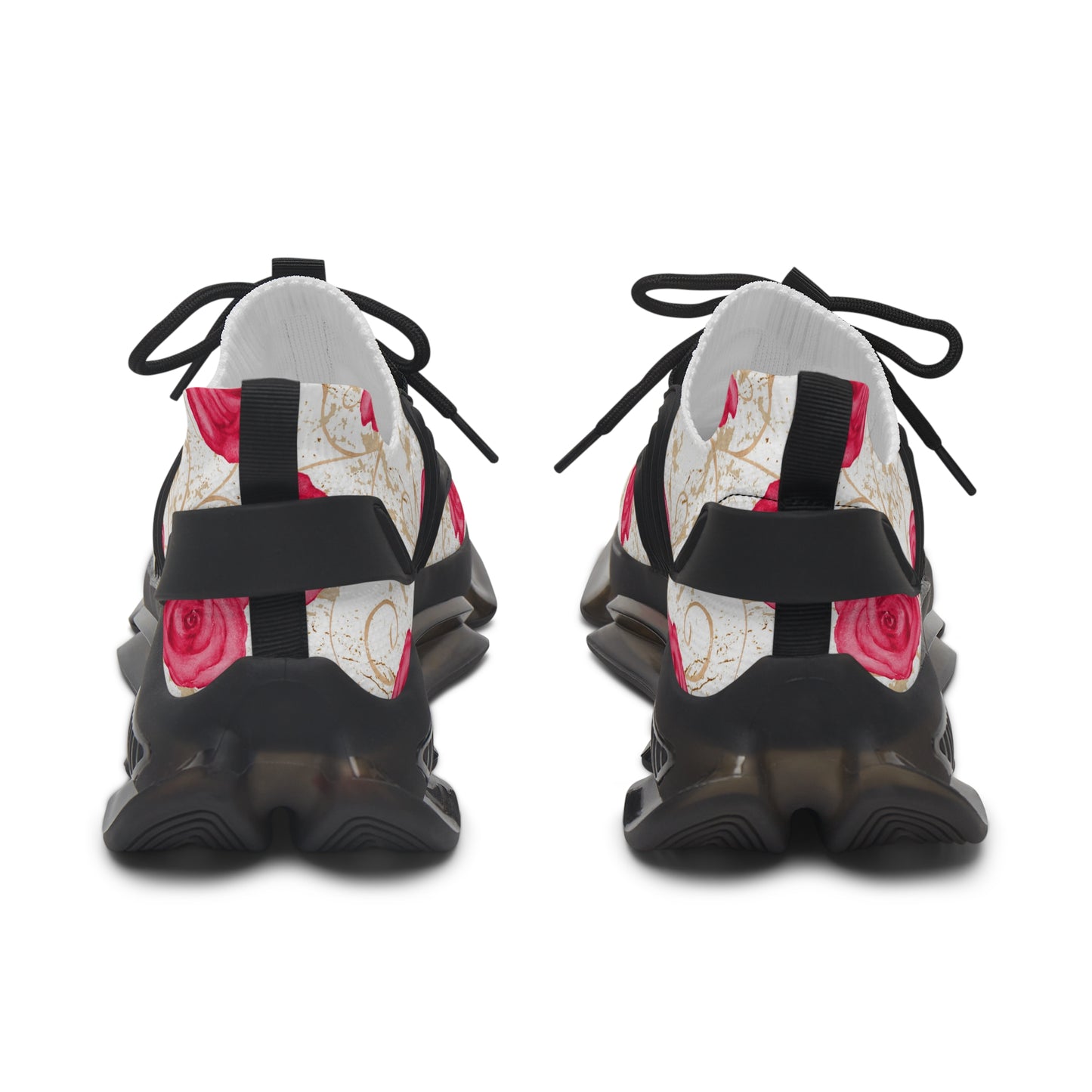Damen Sneaker mit Rosenmuster – Stylische Sportschuhe