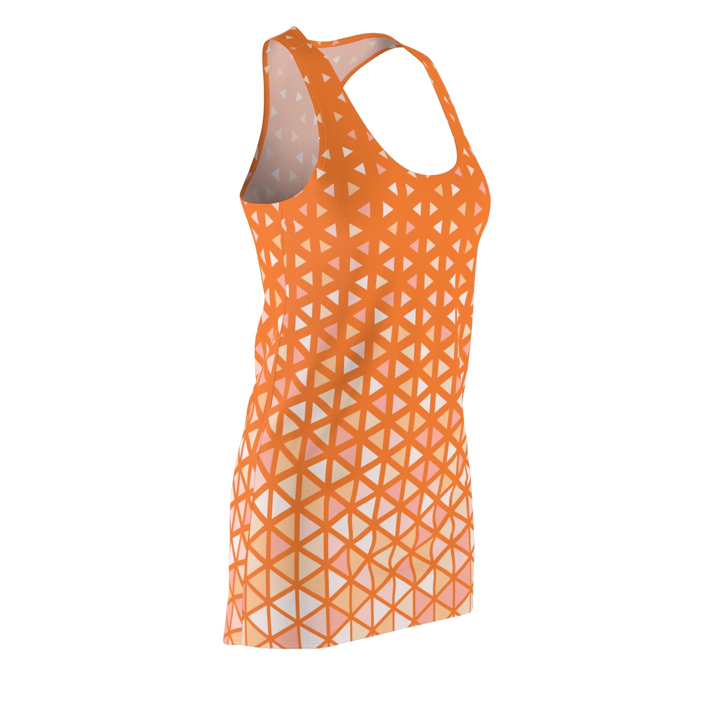 Buntes Dreieck Racerback Kleid – Trendige Sommer Damenmode