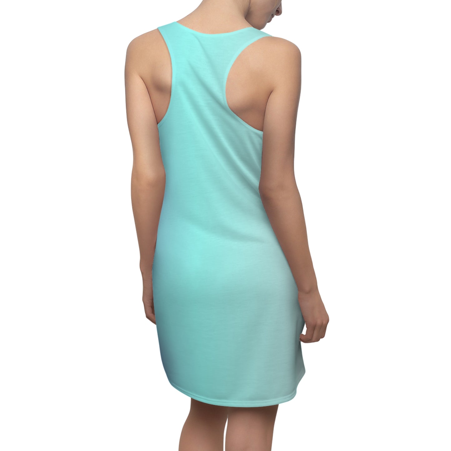 Türkis Farbverlauf Racerback Kleid – Leichtes Sommerkleid