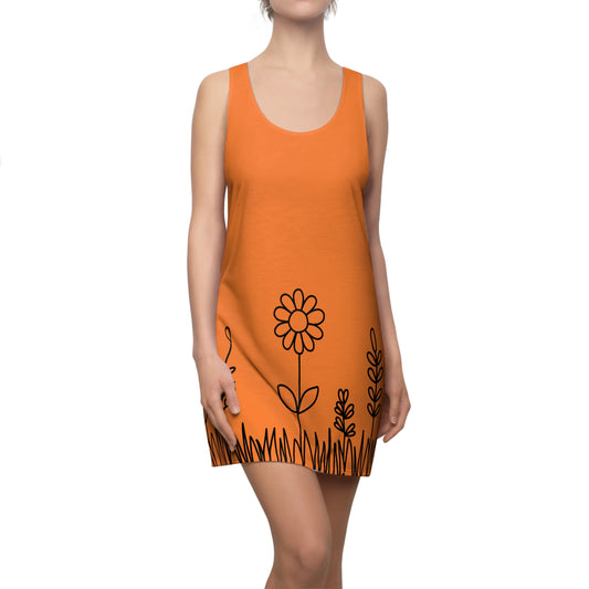 Crusta Blumen Racerback Kleid – Bequemes Sommerkleid