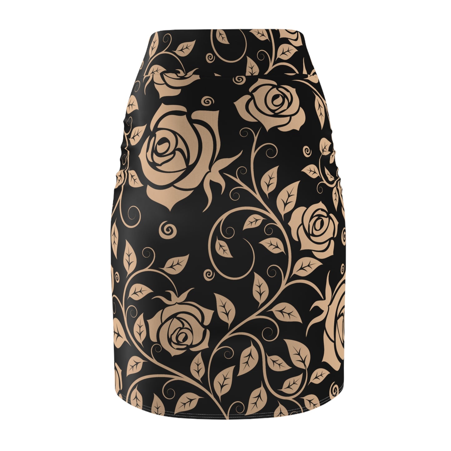 Damen Rock Floral Bleistift Elegant Business Event