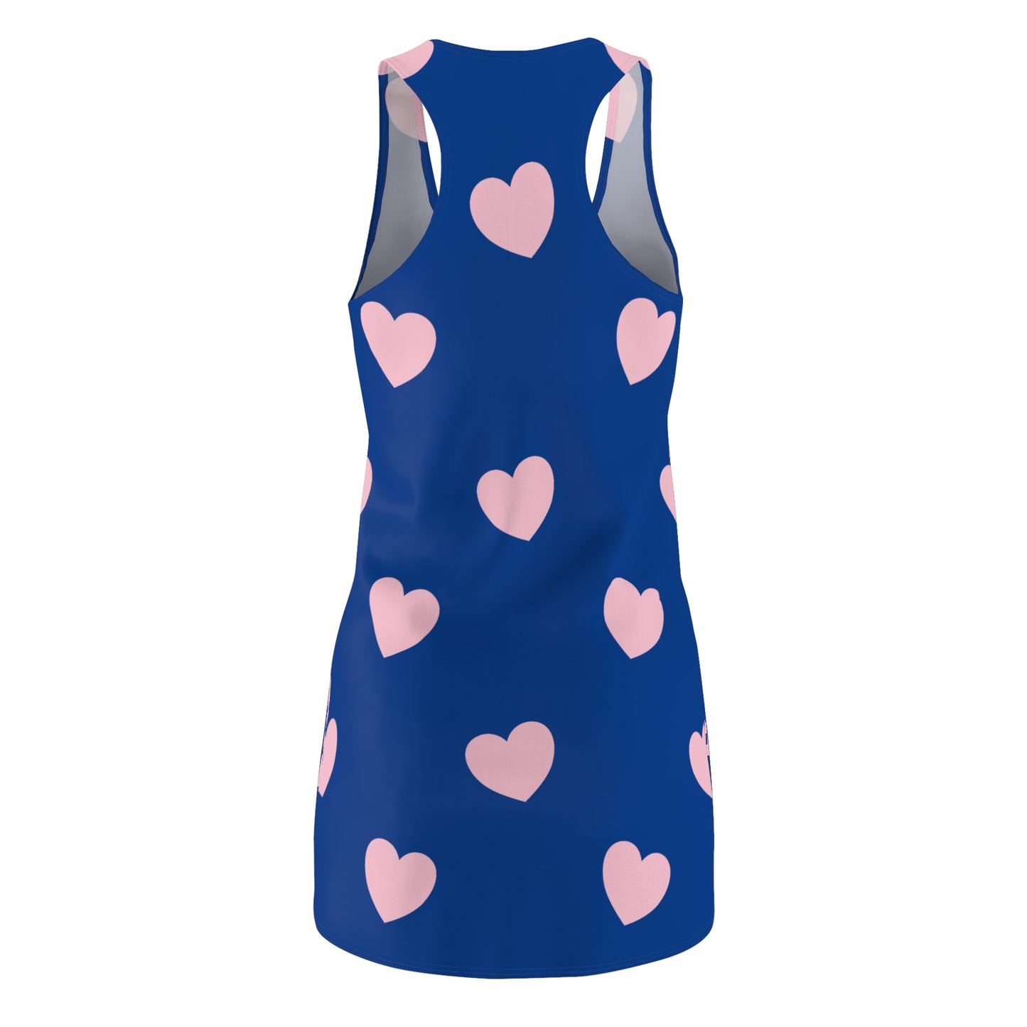 Rosa Herz Racerback Kleid – Romantisches Sommerkleid