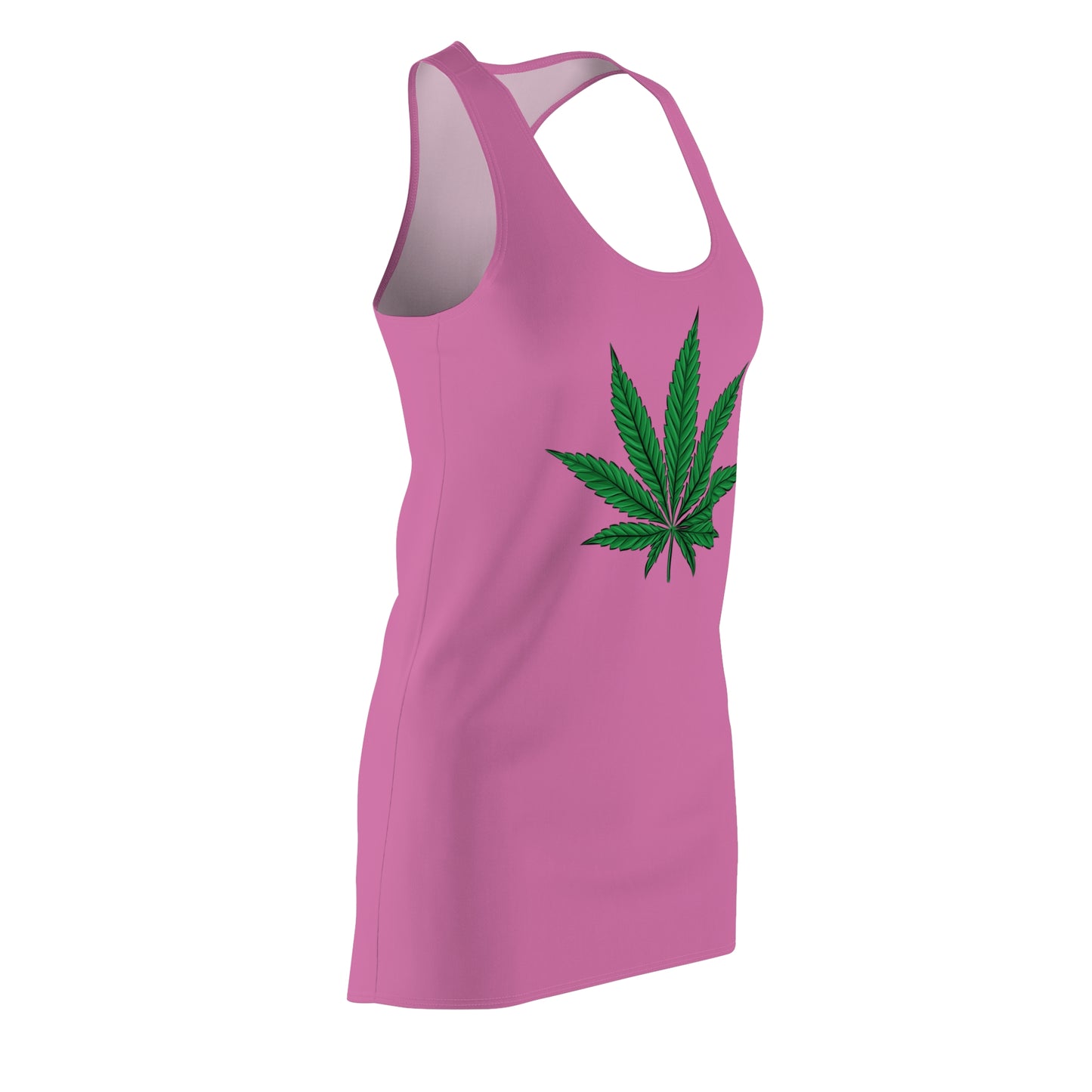 Cannabis Leaf Racerback Kleid – Trendiges Festival Outfit
