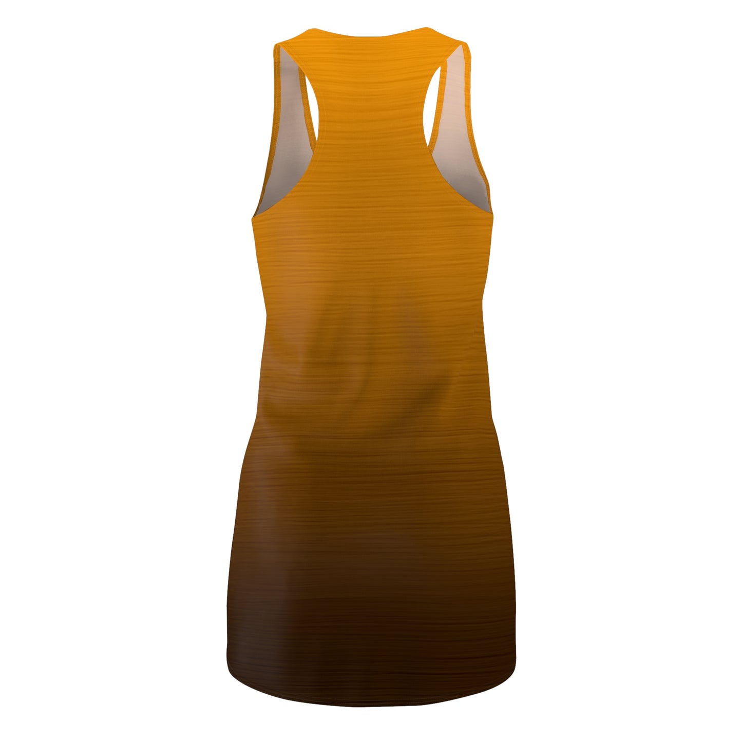 Racerback Kleid mit warmem Braunem Farbverlauf – schlicht & elegant