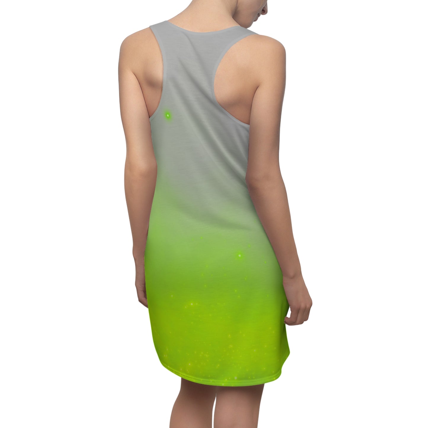 Racerback Kleid mit Grau-Grün Farbverlauf – leicht & sommerlich