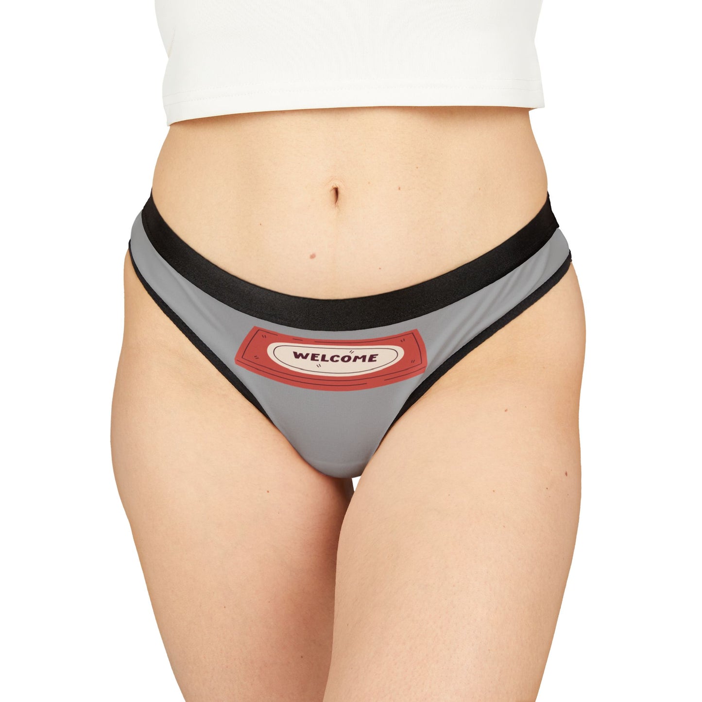Damen Thong Unterwäsche Welcome Bequeme Slips MauserDesign