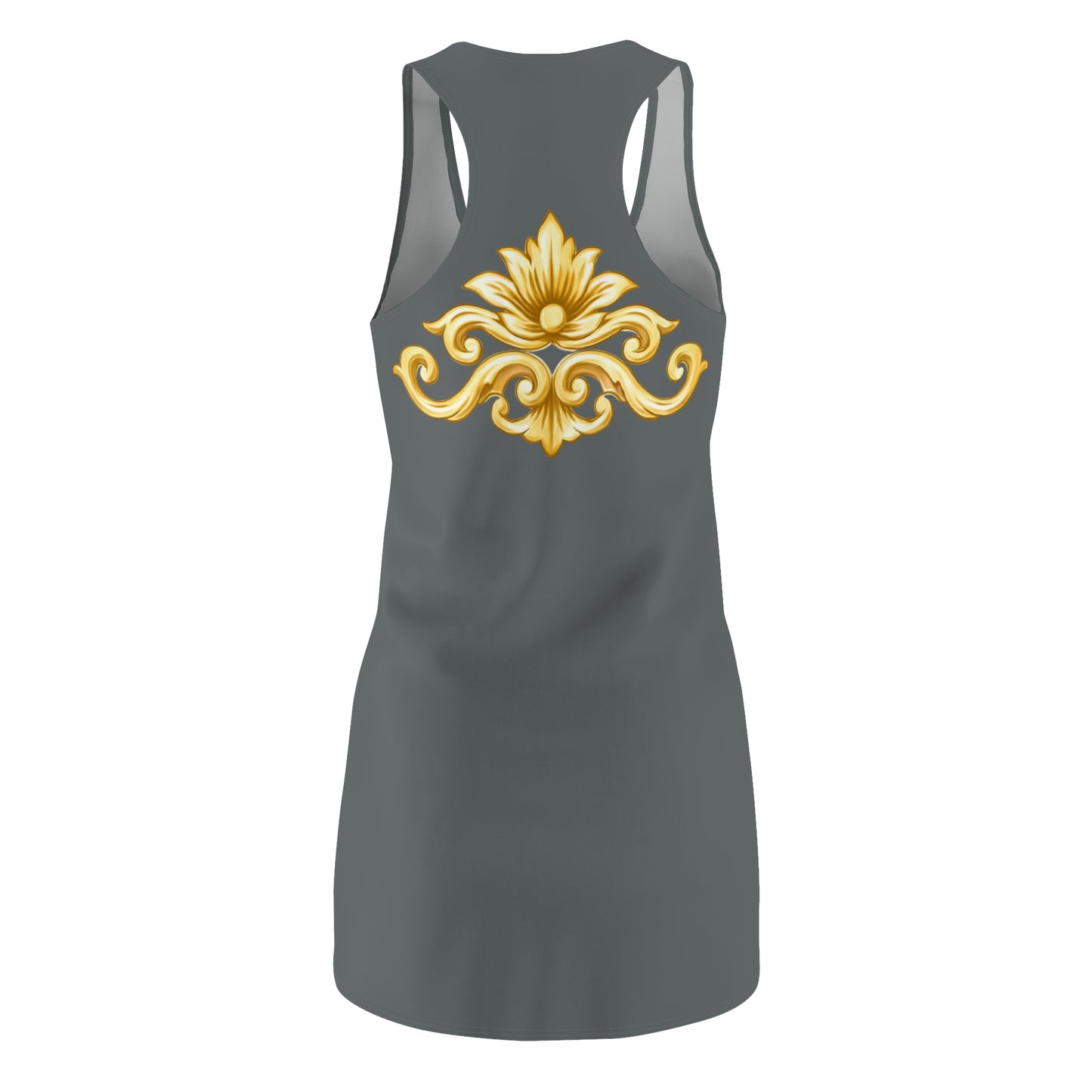 Elegant Baroque Racerback | Gold Ornament Racerback Kleid