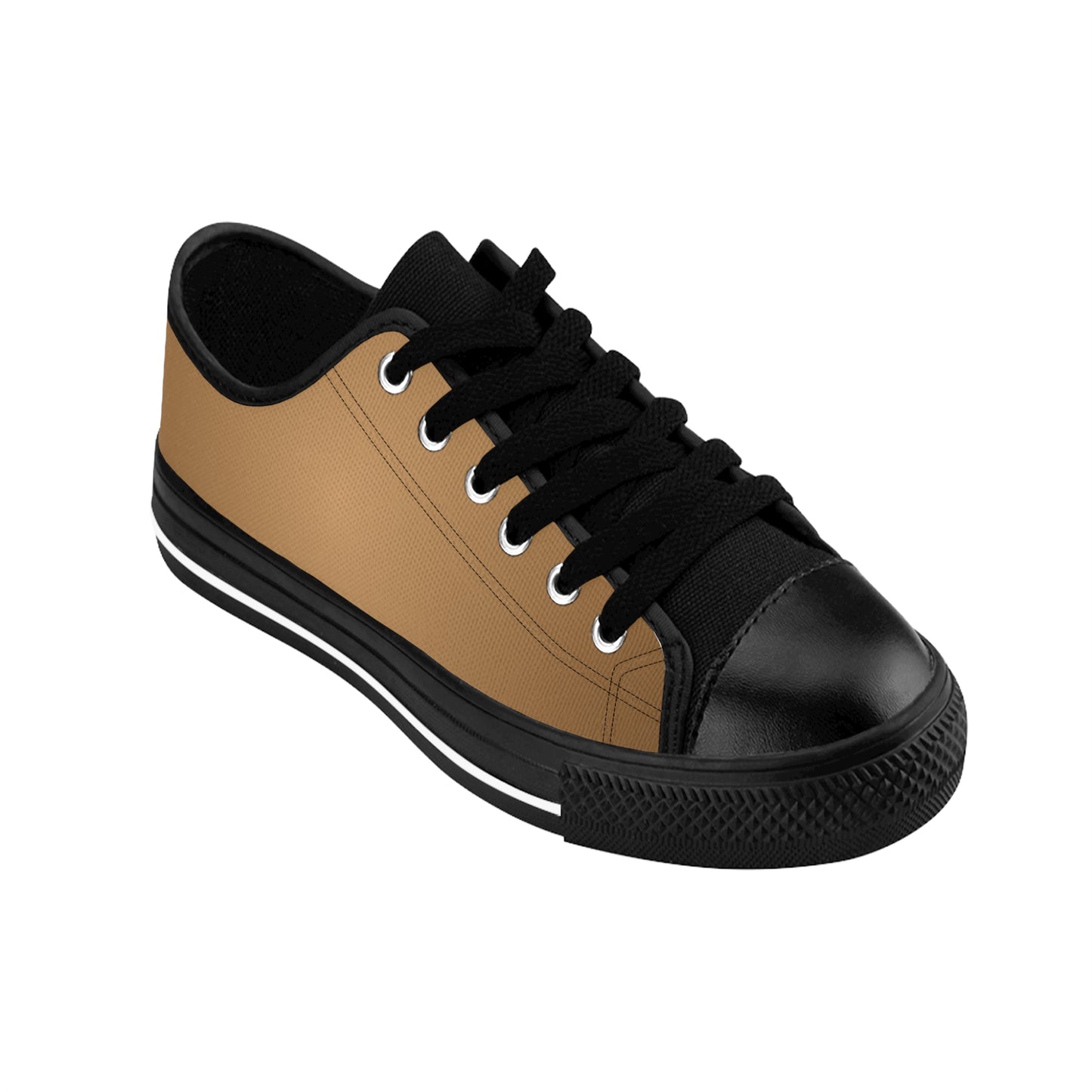 Beige Gradient Canvas Sneakers Women Casual Lace-Up Shoes