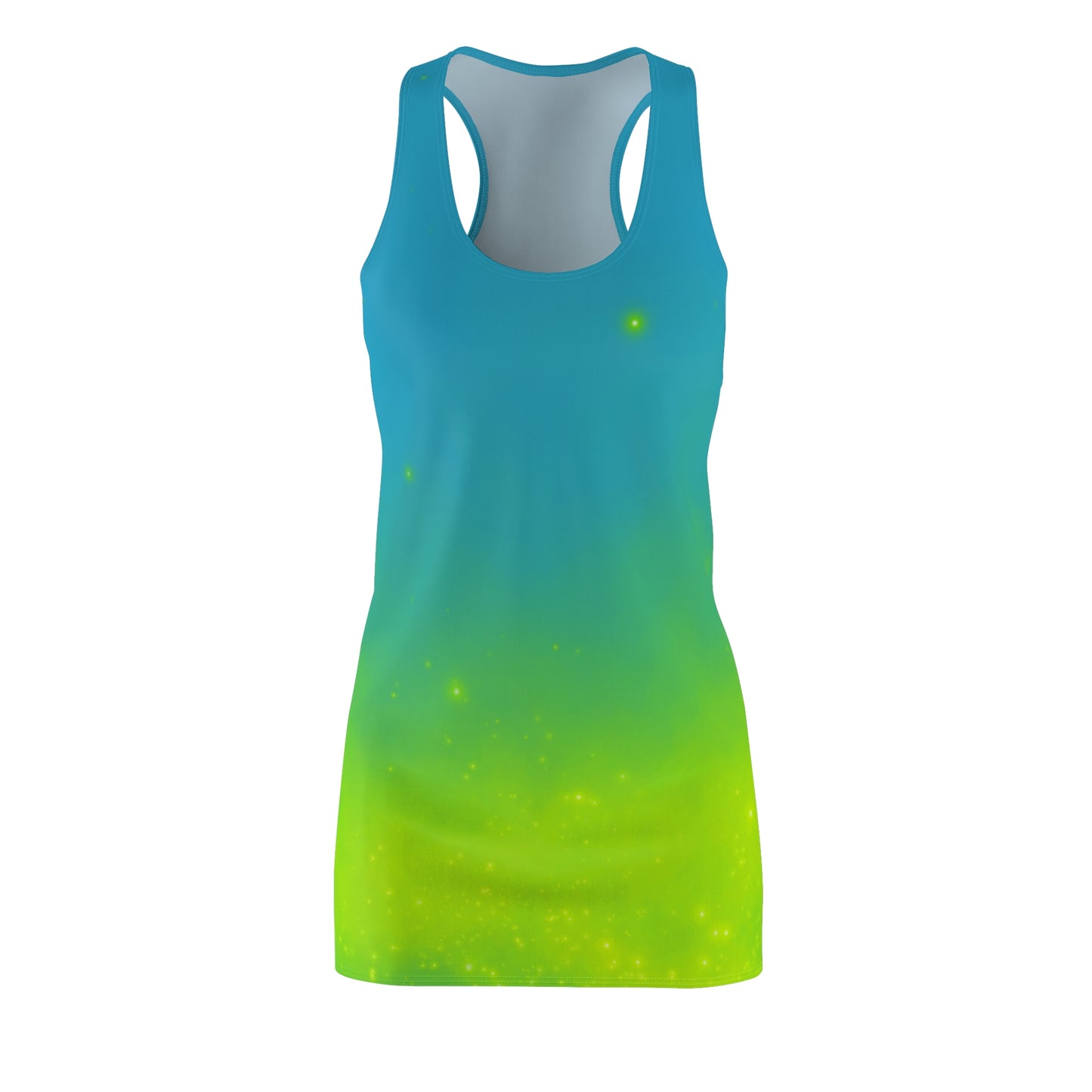 Racerback Kleid mit Türkis-Grün Farbverlauf – leicht & sommerlich