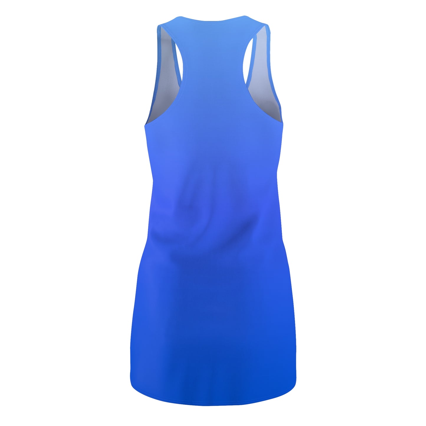 Racerback Kleid Blau Farbverlauf – Sommer Bodycon Look
